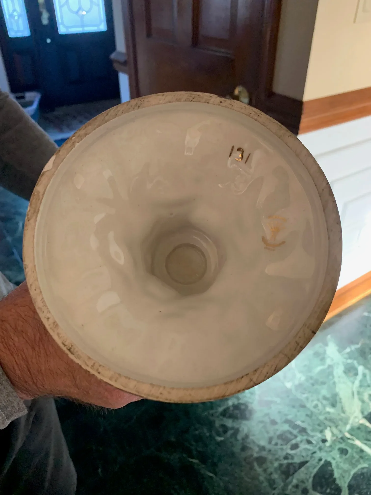 1970s Capodimonte Ceramic Urn