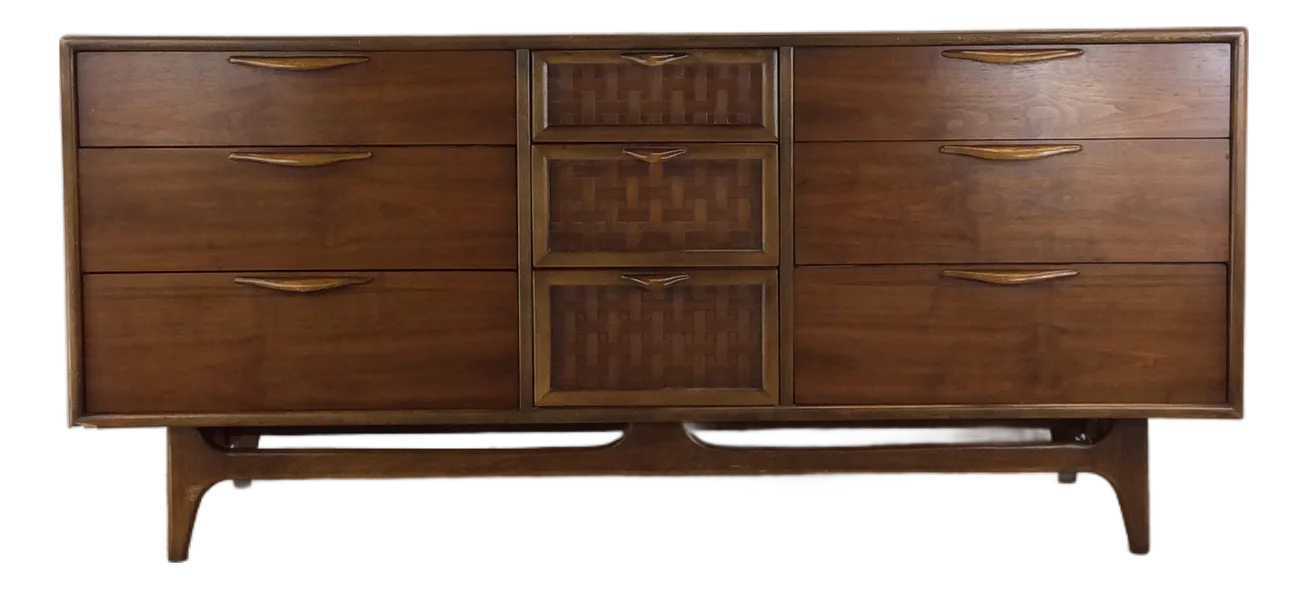 Mid Century Modern Lowboy Dresser by Perspective Series From Lane Furniture