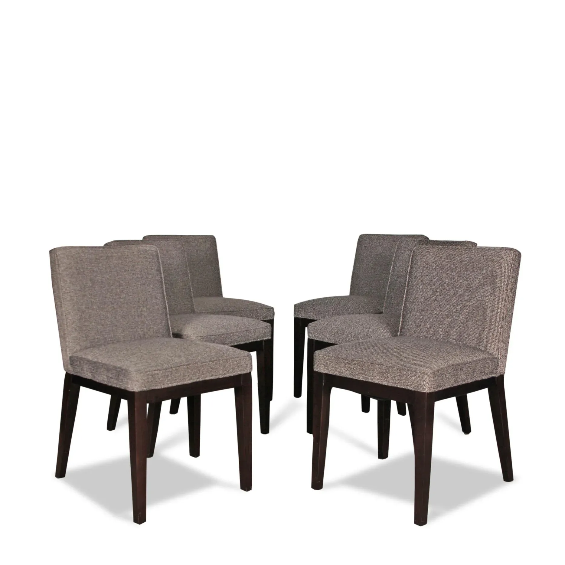 Set of Ansel Boucle Arin Graphite Side Chairs From Room Board