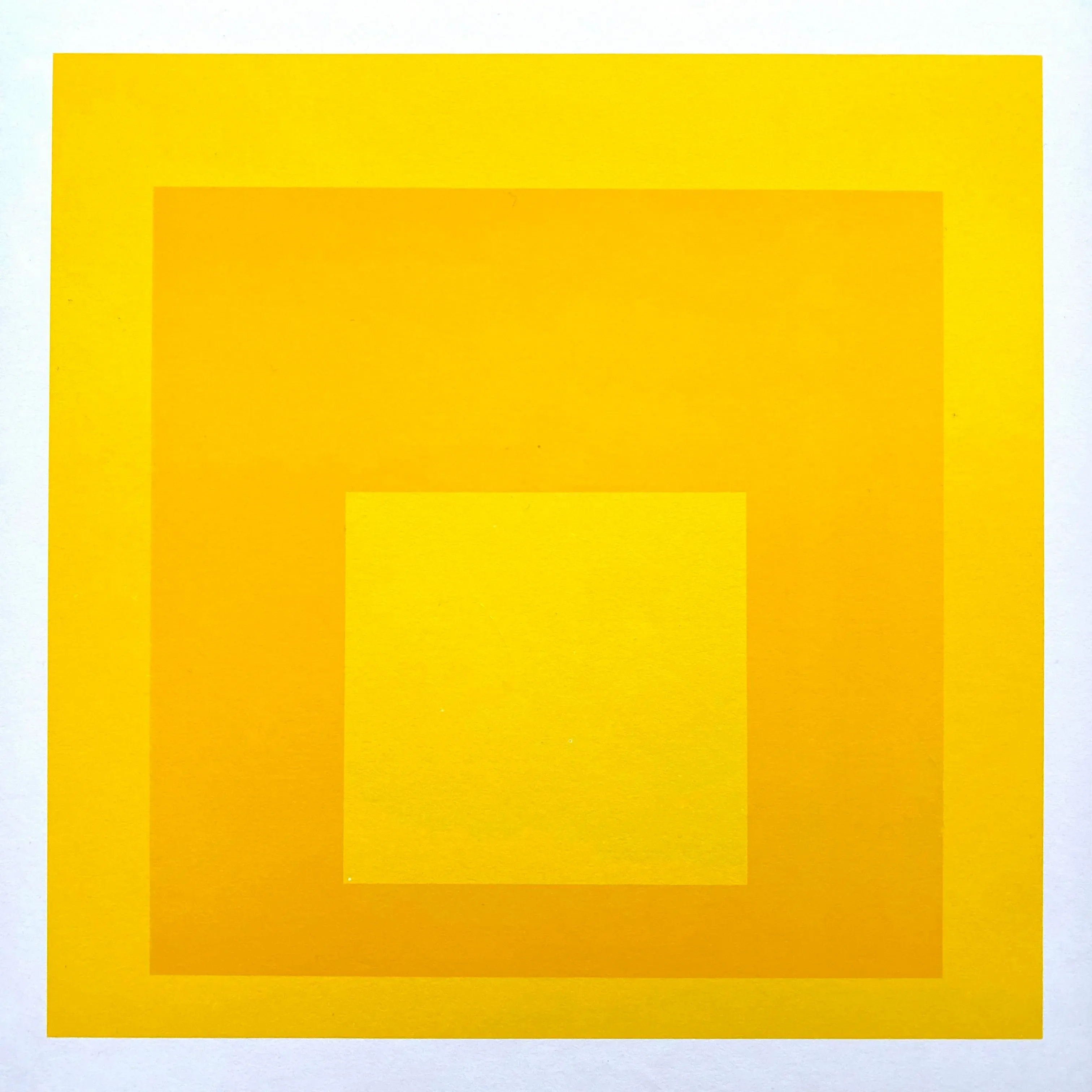 国内未入荷 Josef Albers Yellow Climate Poster Homage to the Square: Yellow Climate (1961), by German