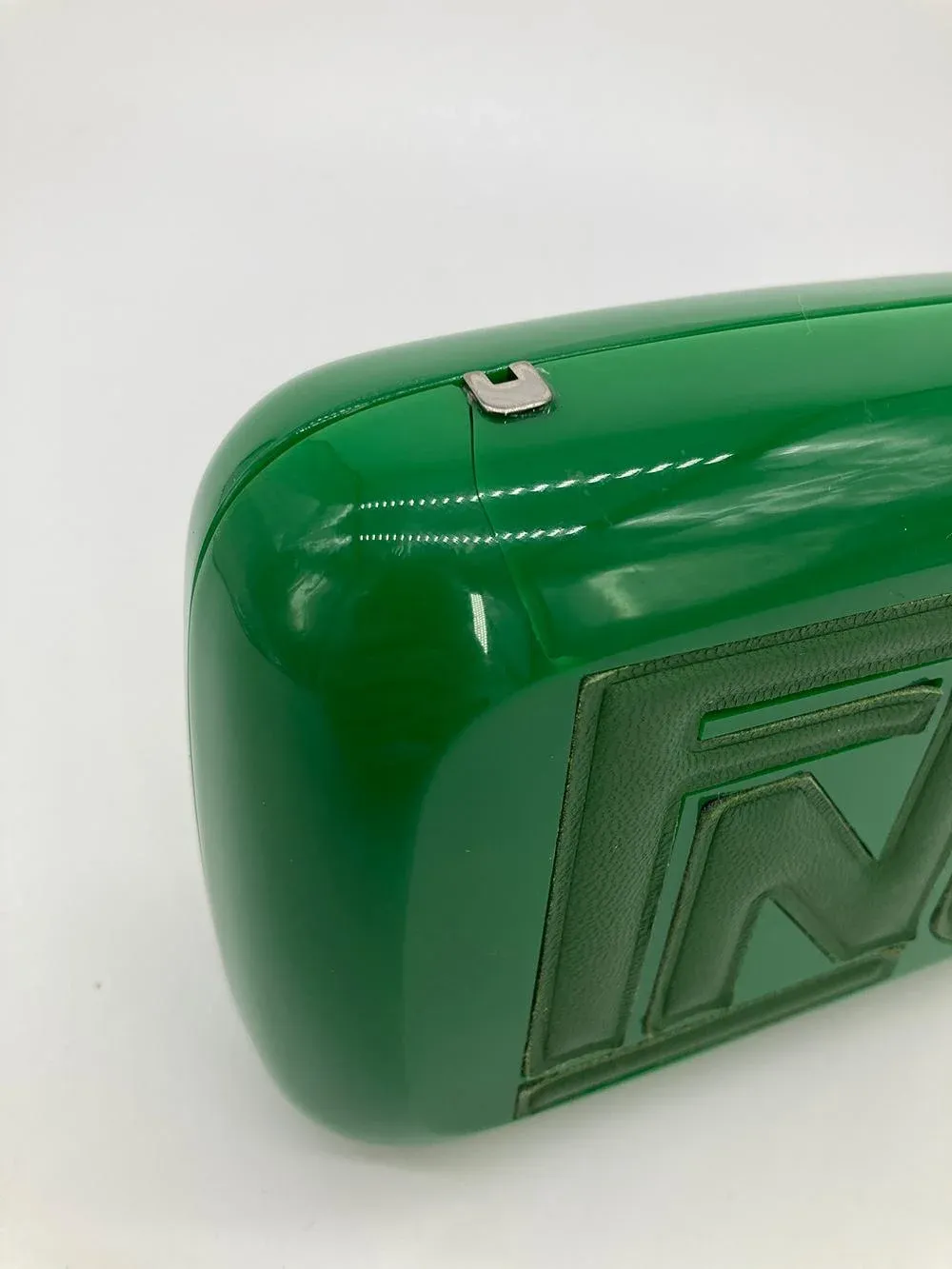 Fendi Green Logo Box Clutch | Chairish