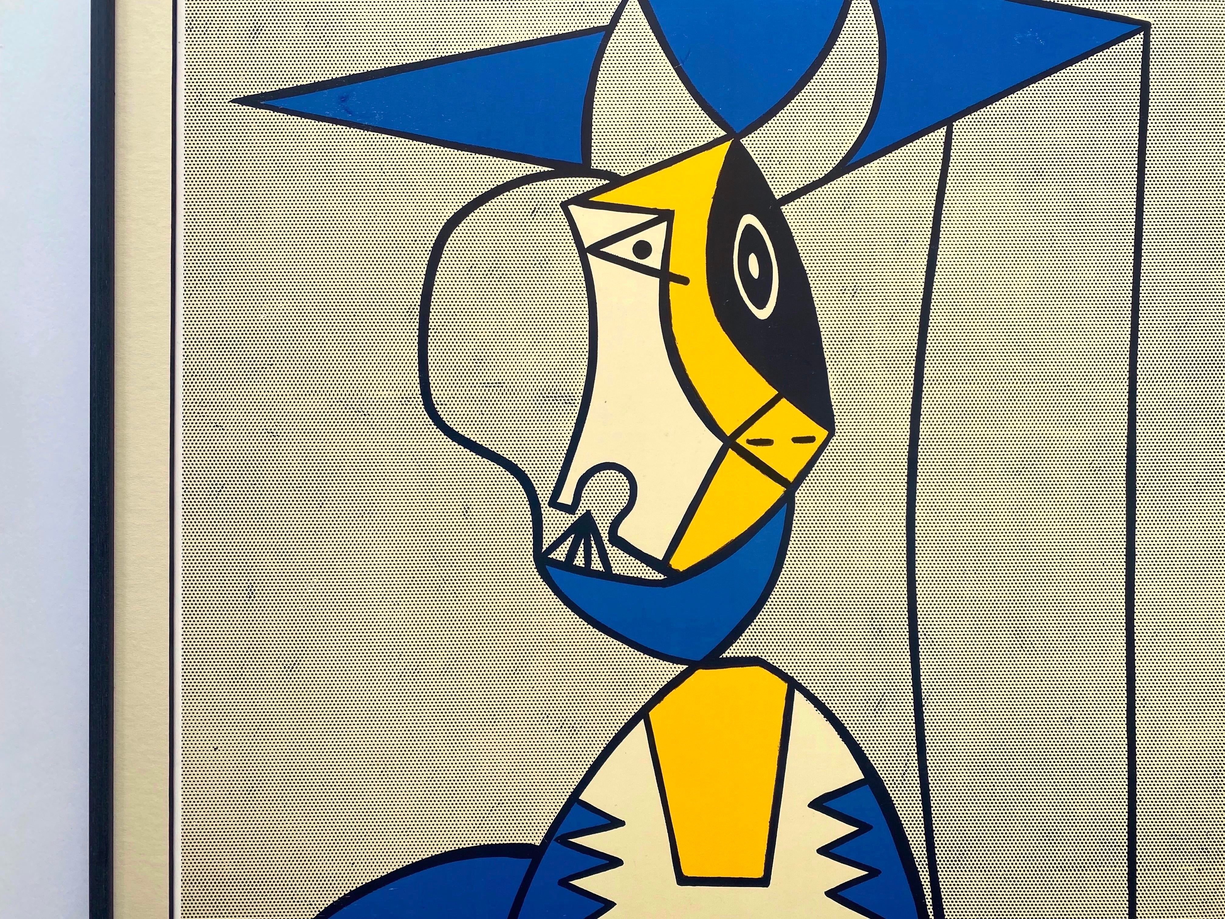 Roy Lichtenstein Vintage 1969 Framed Pop Art Lithograph