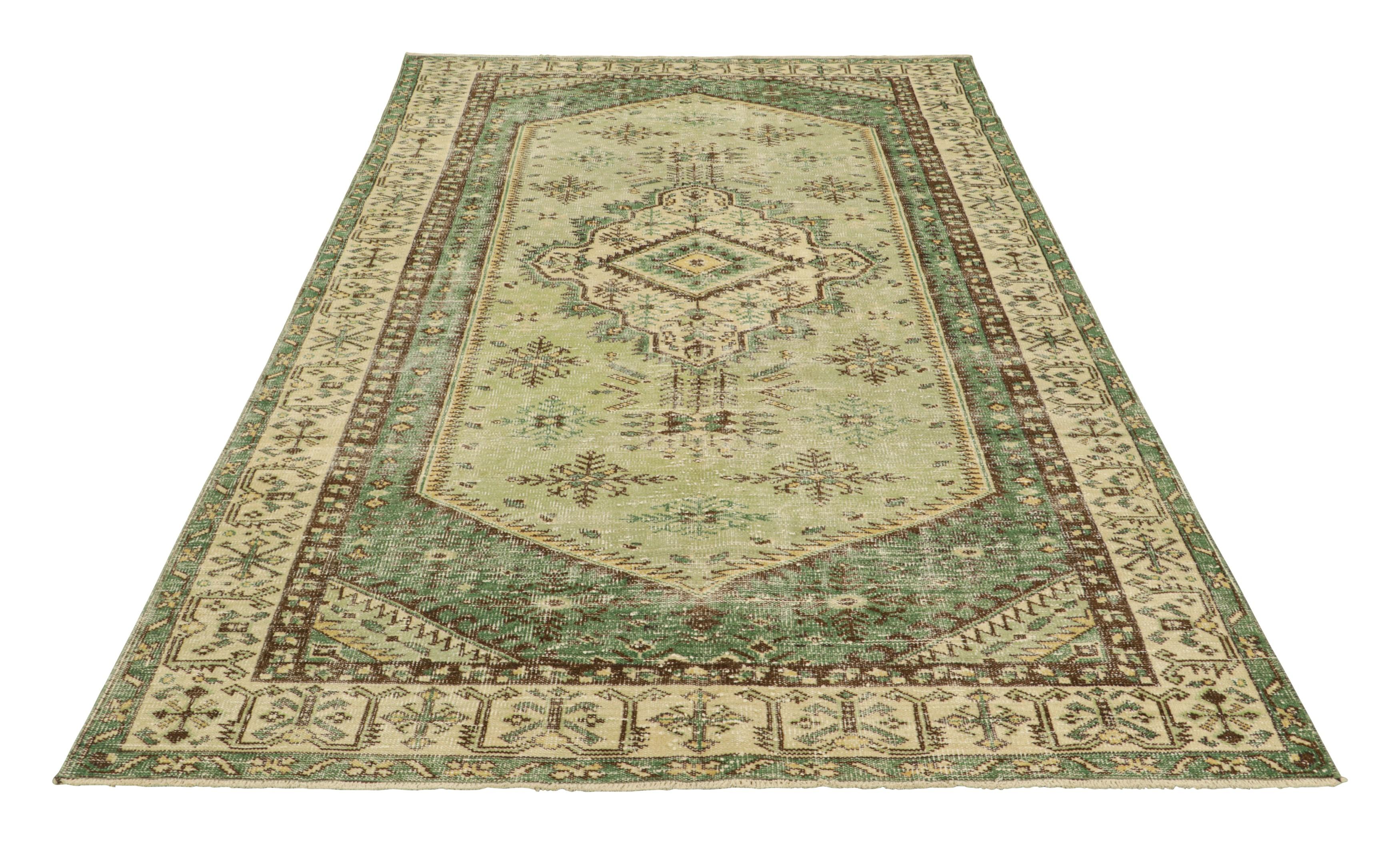 ROUND112cm\"Clockwork”ViNTAGE TURKiSH RUG Vintage Round Rug Persian Oriental Circle Area Carpets