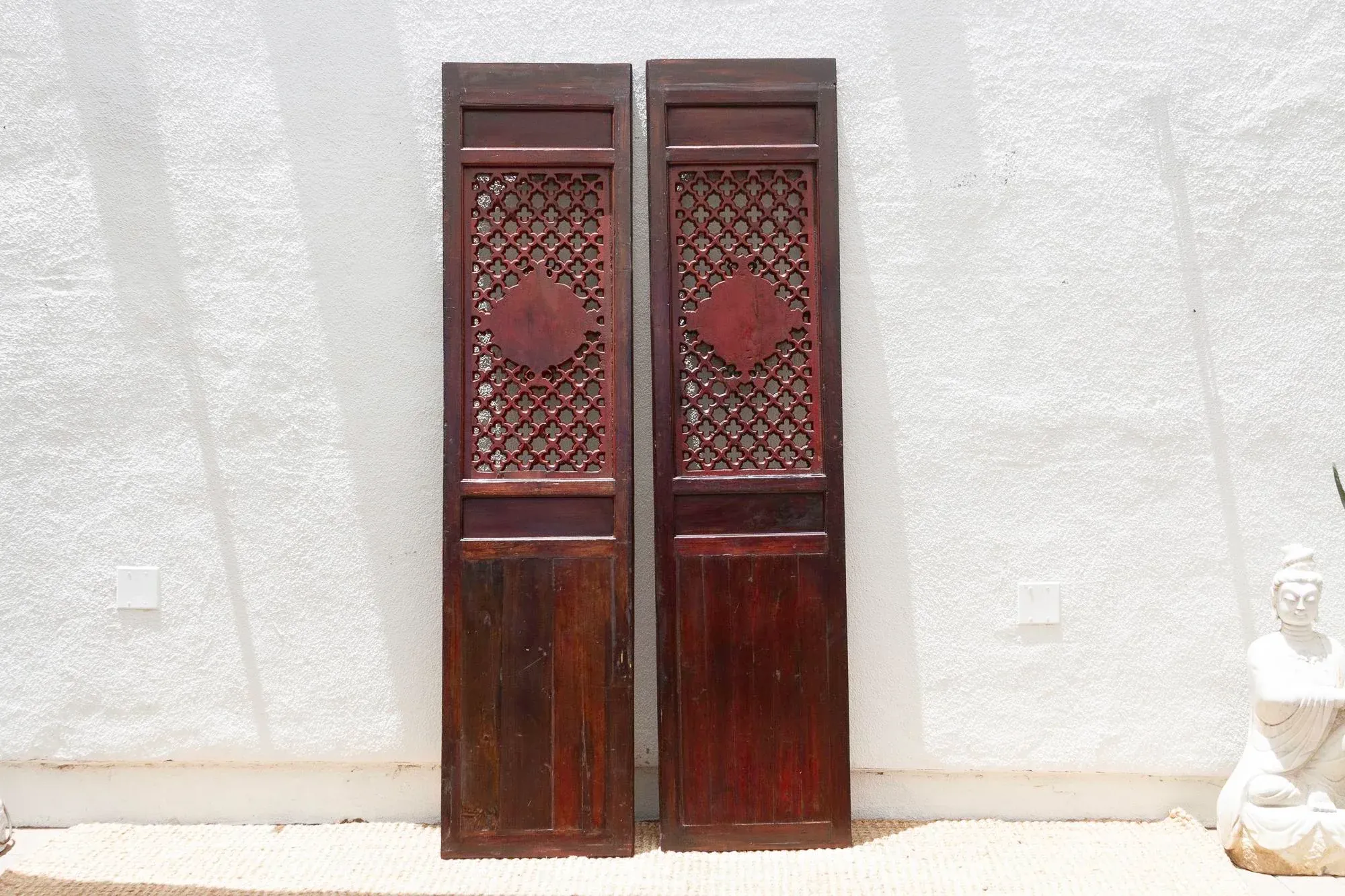 銅版画 : 有地好登「The scence of a lattice door」 銅版画 : 有地好