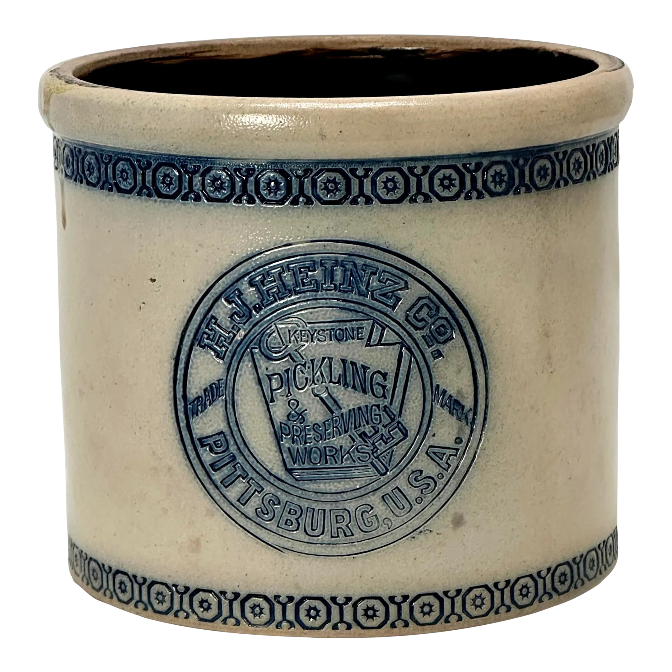 Rare Antique American Pittsburg Pennsylvania Stoneware H J Heinz