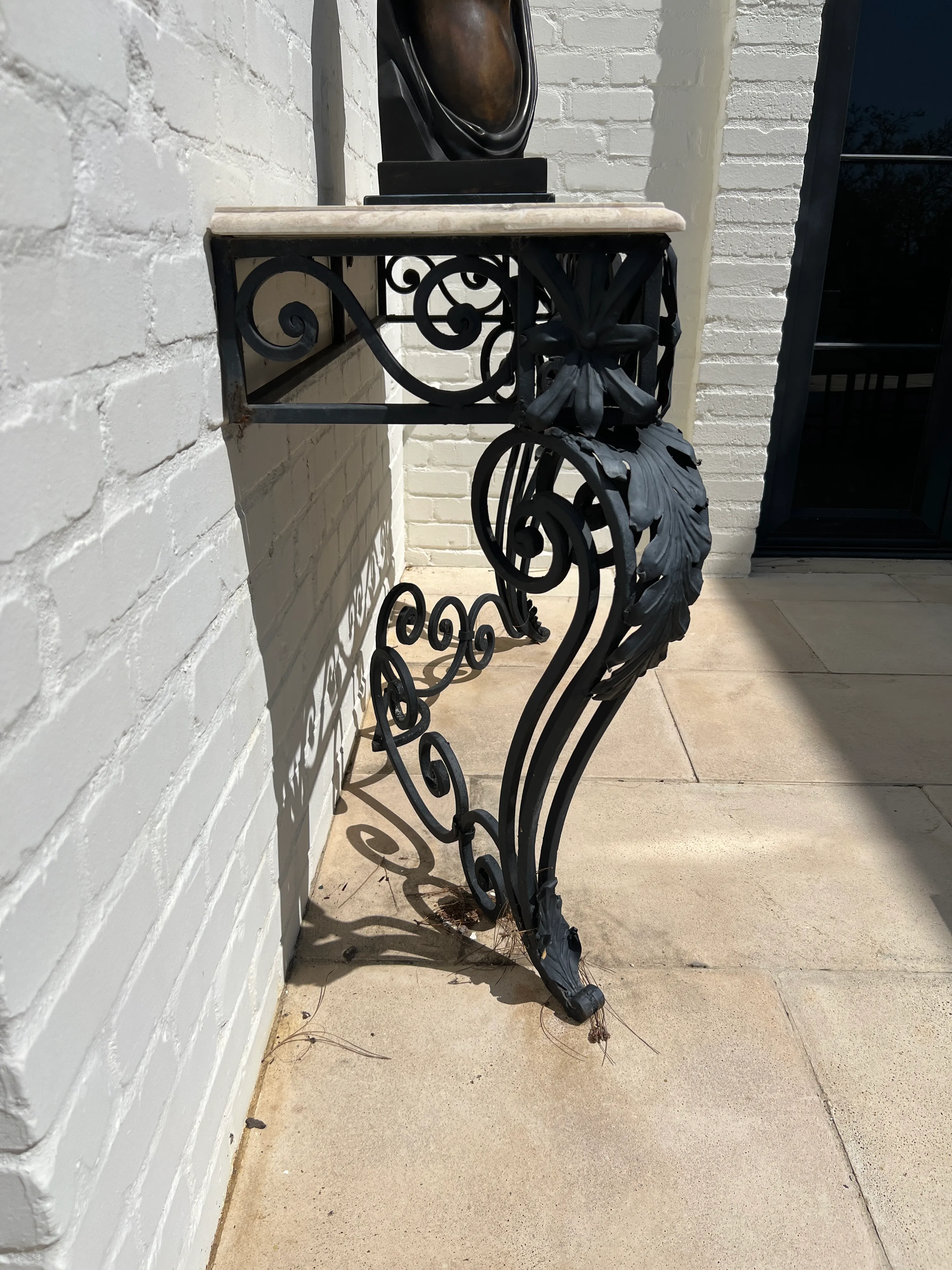 Vintage French Iron Consoles