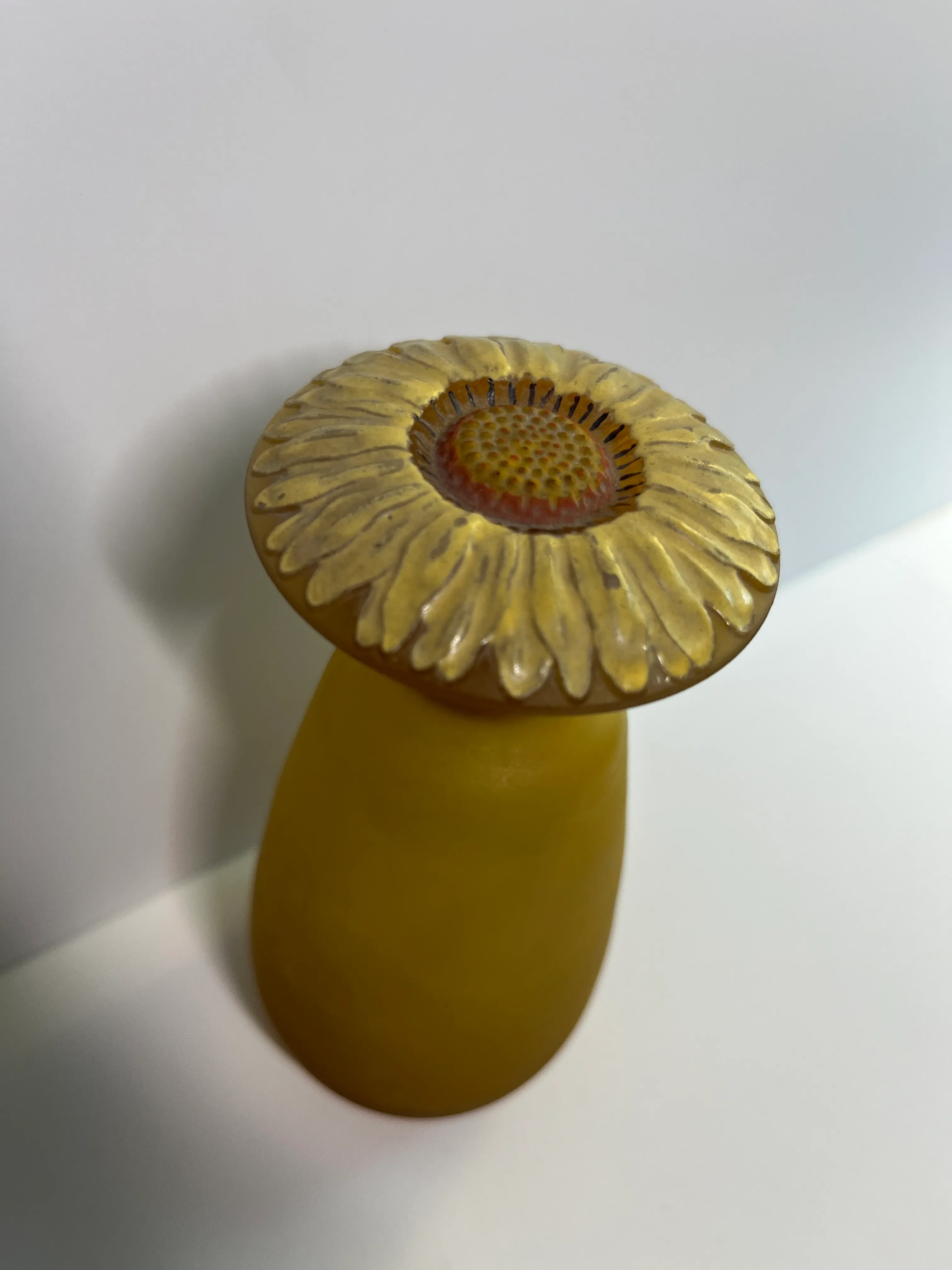 Vintage French Sunflower Perfume Bottle