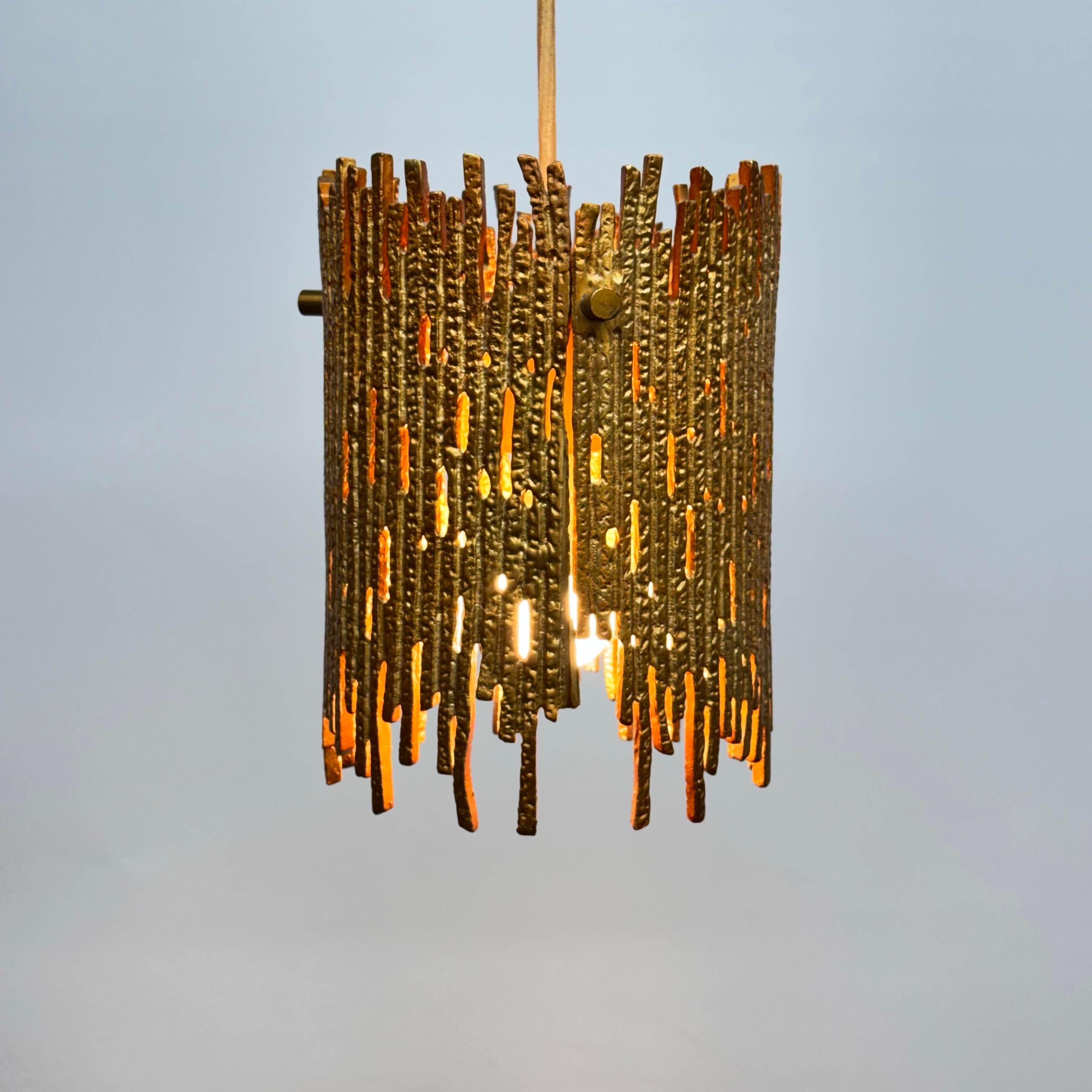 1960s Moe Bridges Curtis Jere Brutalist Pendant