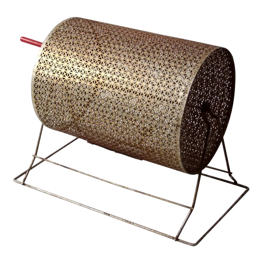 Vintage Raffle Drum | Chairish