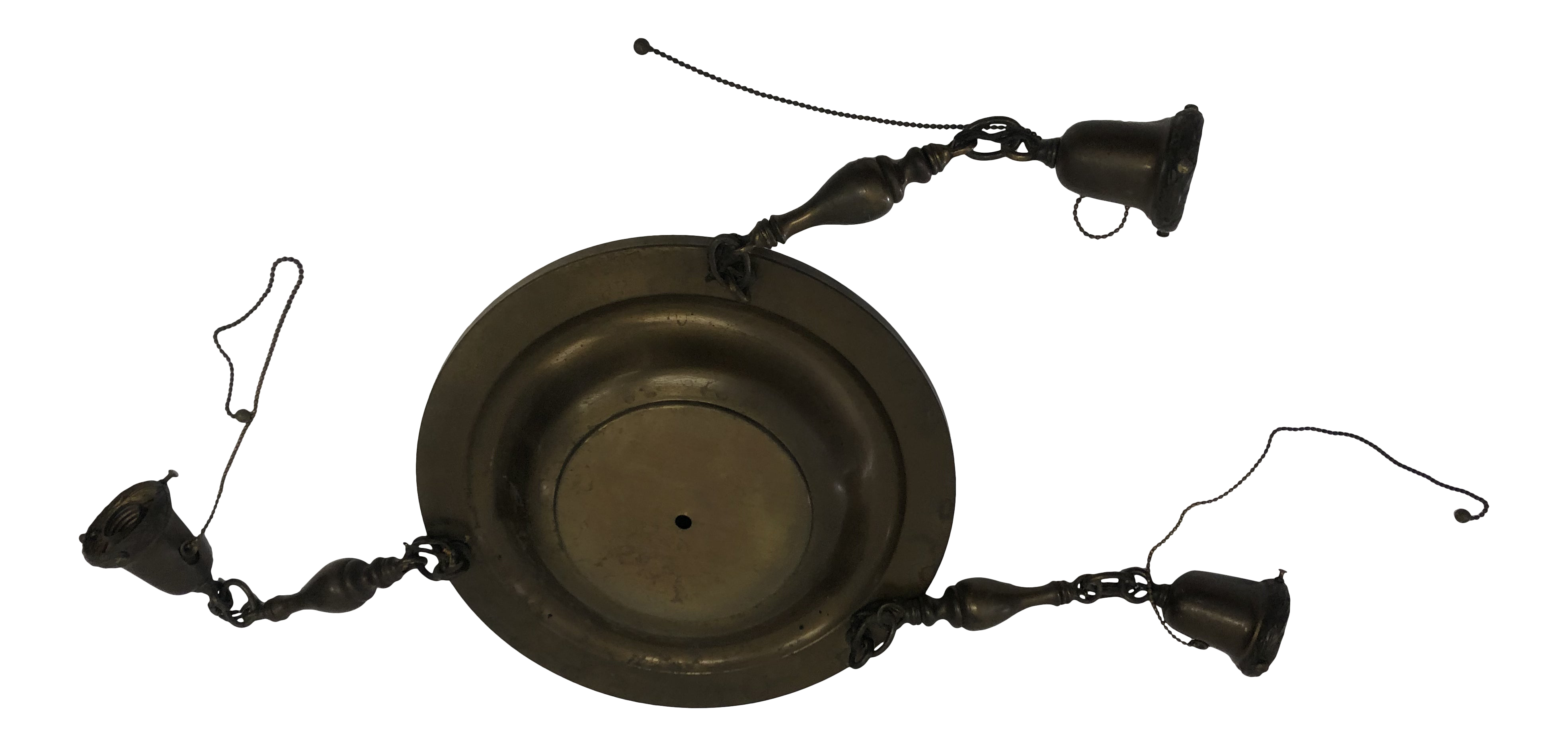 Antique Victorian Pressed Brass Pan Ceiling Light Fixture Chairish