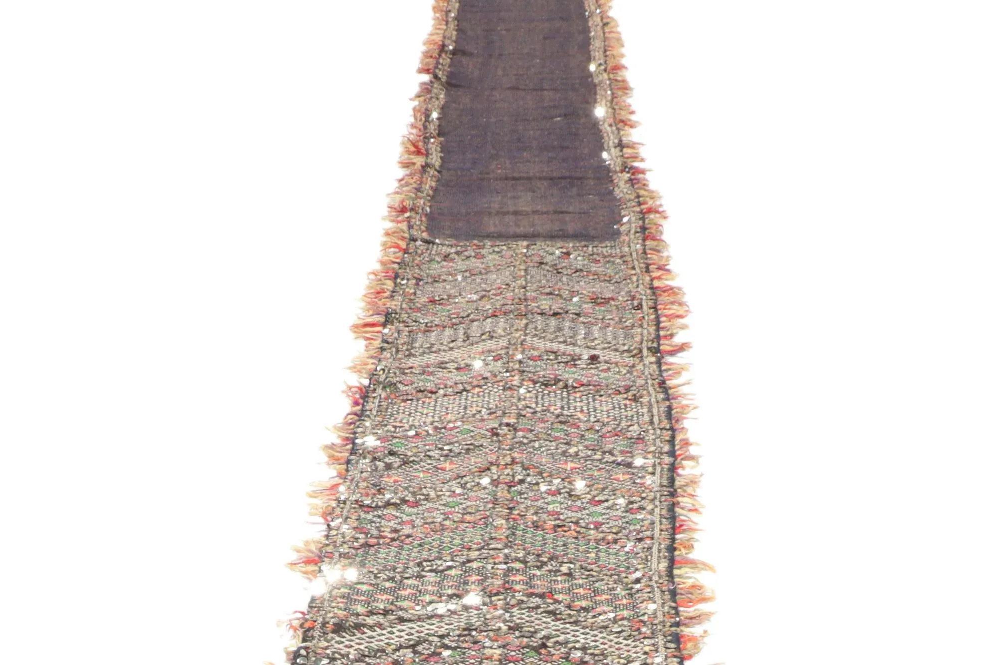 Vintage Moroccan Sequined Wedding Aisle Runner, 01\'06 X 36\'00