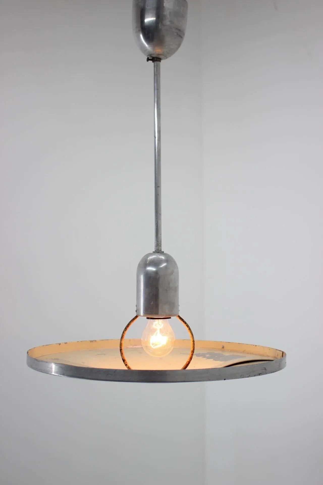 Bauhaus Aluminium Pendant, 1930s