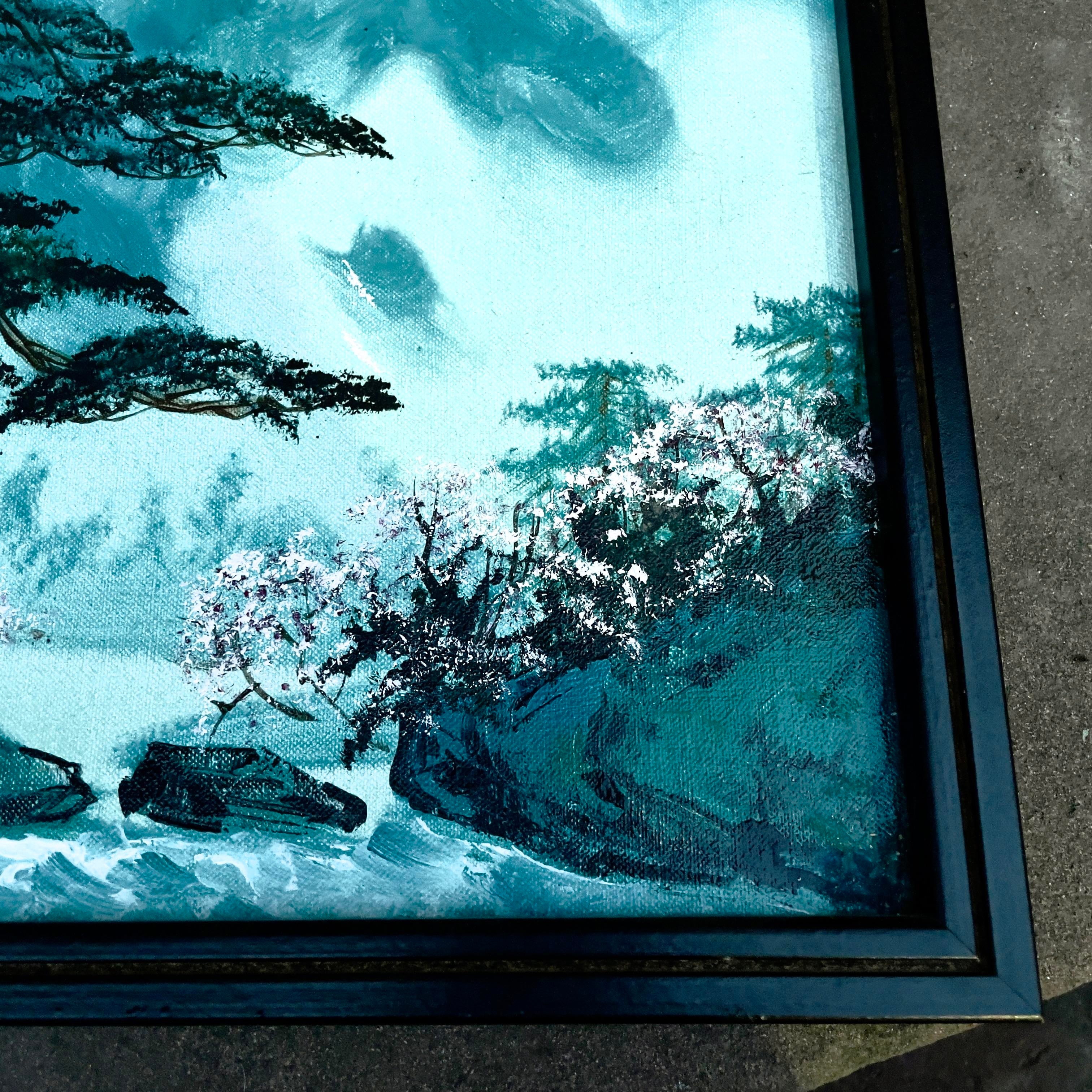 Vintage S T Young (Shu Tao Yang in Chinese) Oil Painting Signed