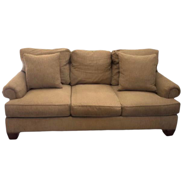 Henredon Fireside Brown Upholstered Sofa Chairish