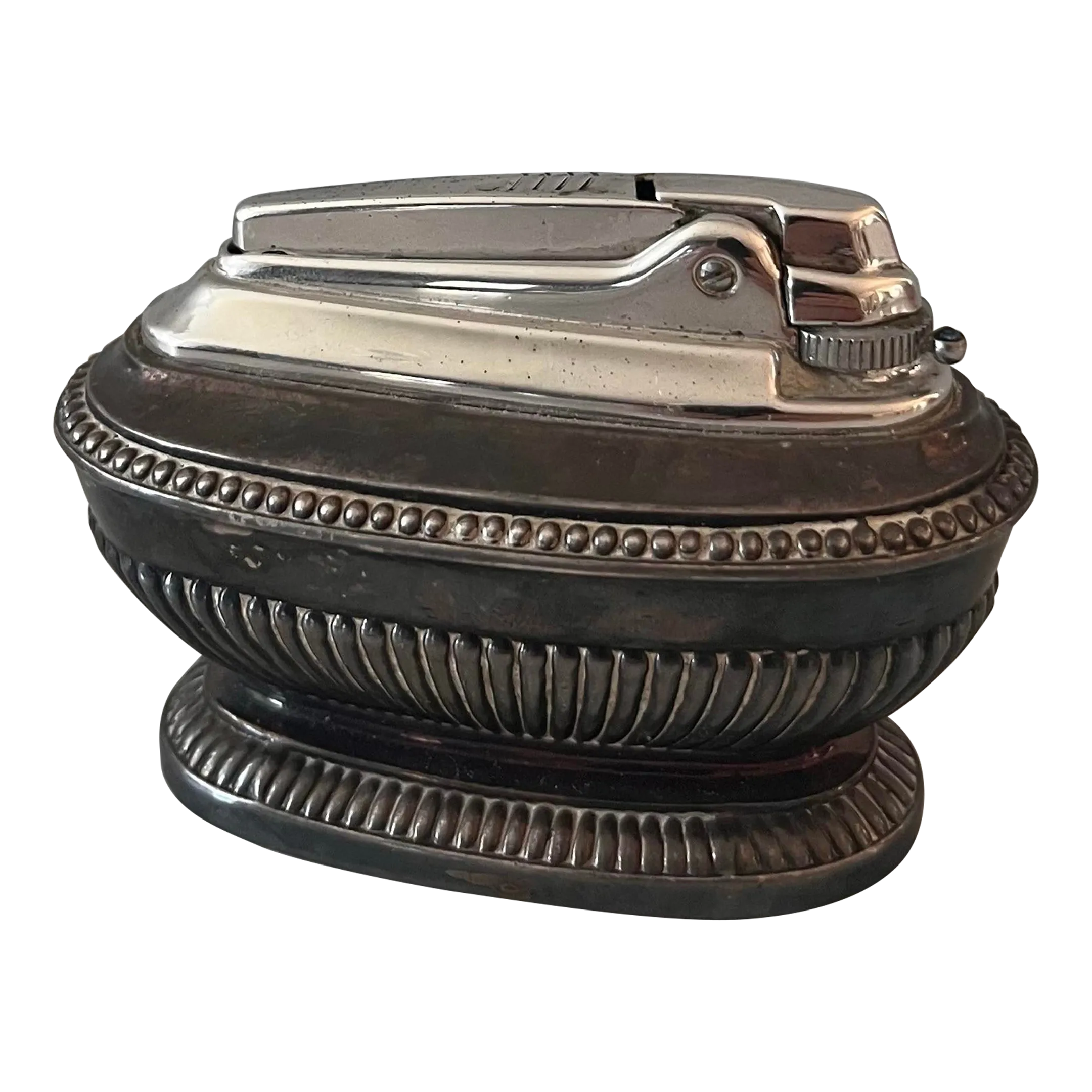 Vintage Ronson Silverplate Lighter Made in England | Chairish