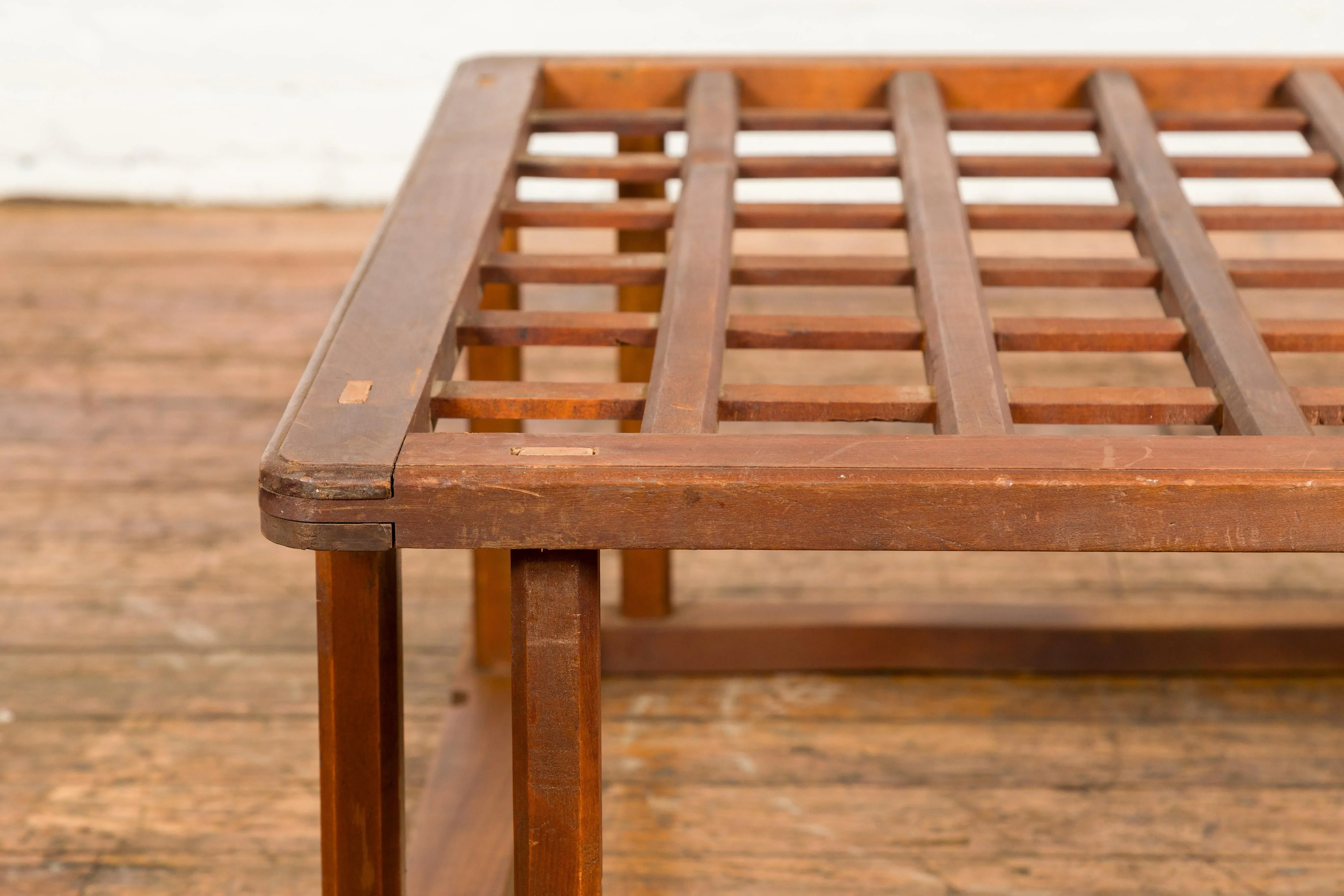 見事な創造力 Wood Hinoki Zen Century 20th Mid Kotatsu Coffee Japanese 食器・餌やり・水やり用品
