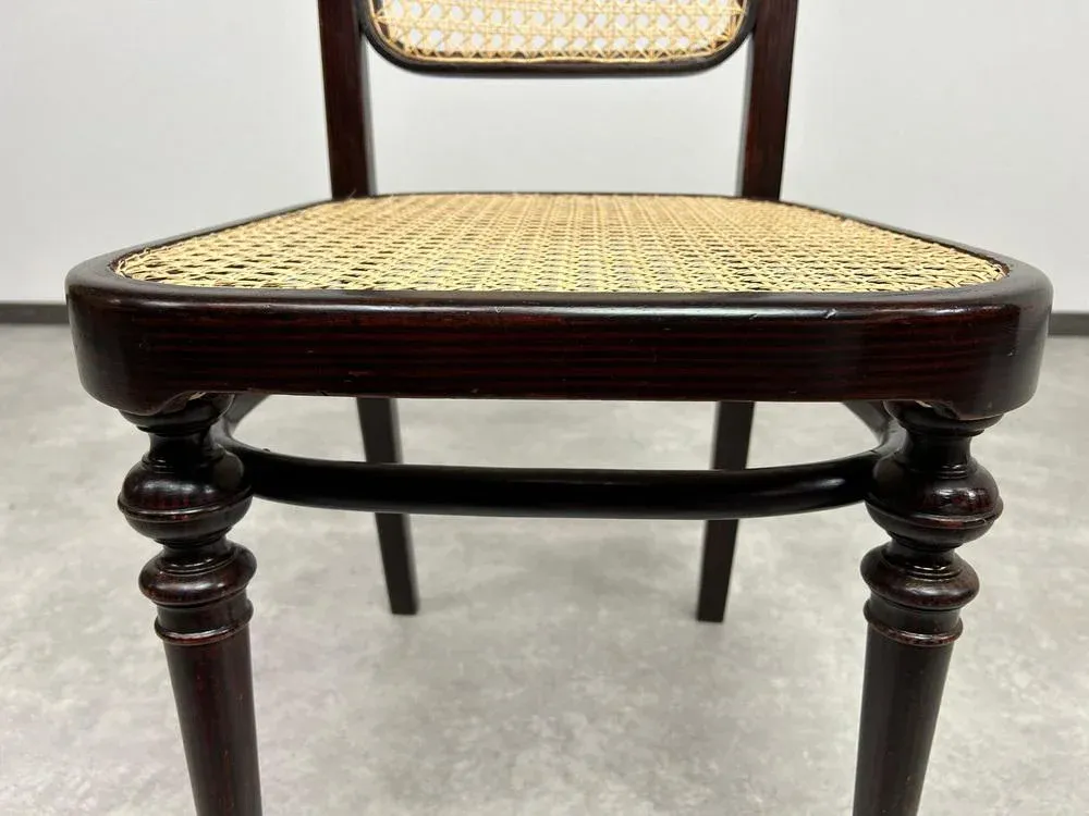 Claude Monet Museum Art Print, \'Bend in the Epte River near Giverny\'Bentwood Dining Room Chairs from Thonet, 1890s, Set of 4