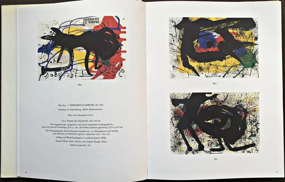 Joan Miro, Composition for Derriére Le Miroir No. 203, 1973