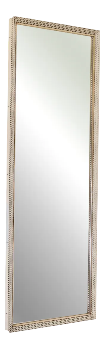 Mid-Century Modern Perforated Metal Wall Mirror by Mathieu Matégot, 1950s