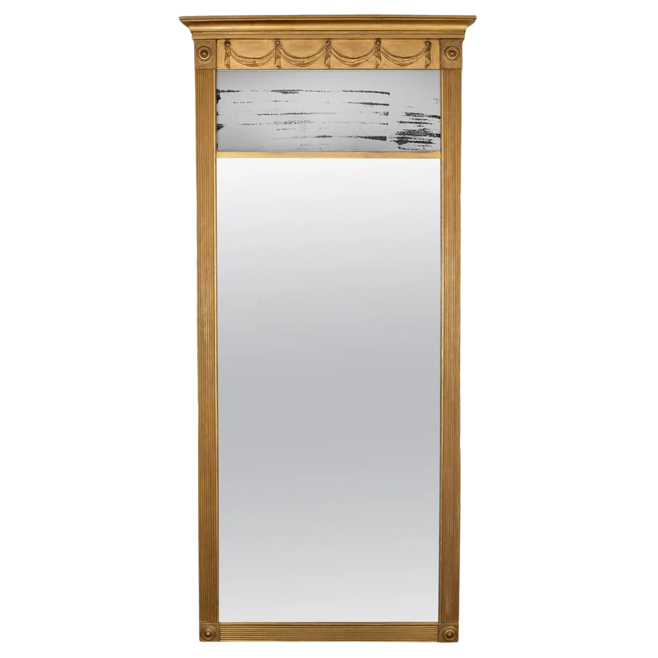 American Federal Gilded Pier Mirror Chairish
