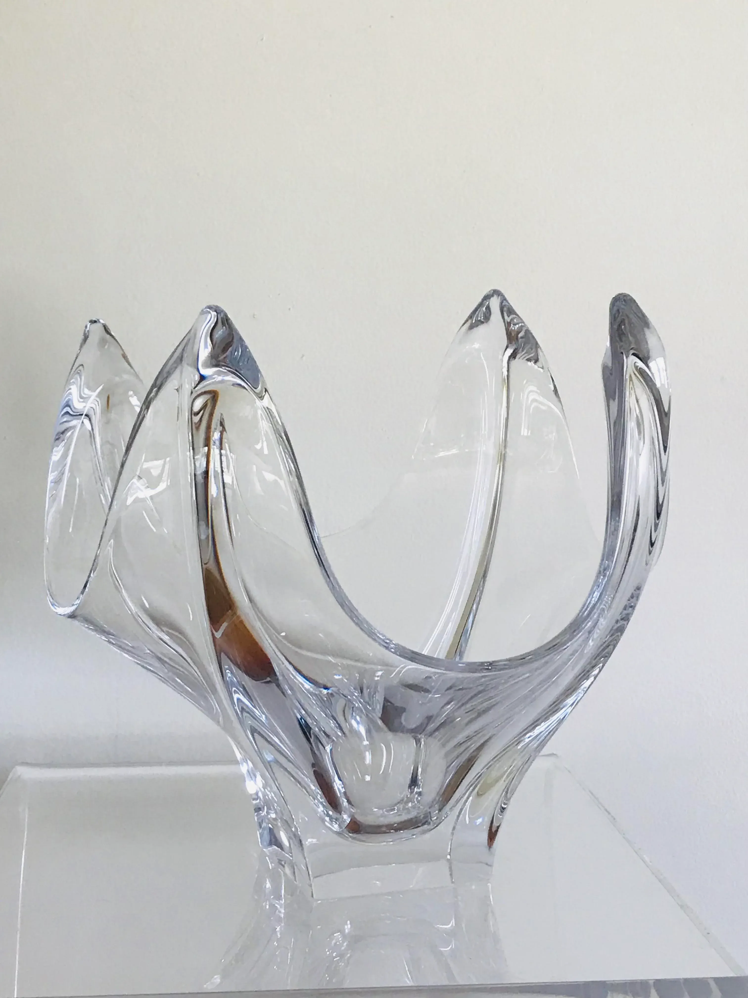 【Cofrac Art Verrier France】クリスタルガラス　ボウル Cofrac Art Verrier Crystal Centerpiece Bowl – The Antique