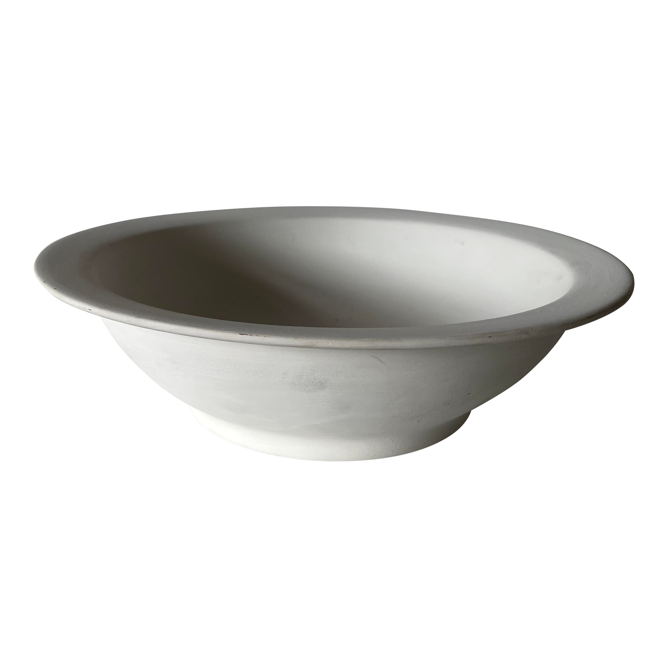 Postmodern Style White Matte Pottery Bowl Chairish