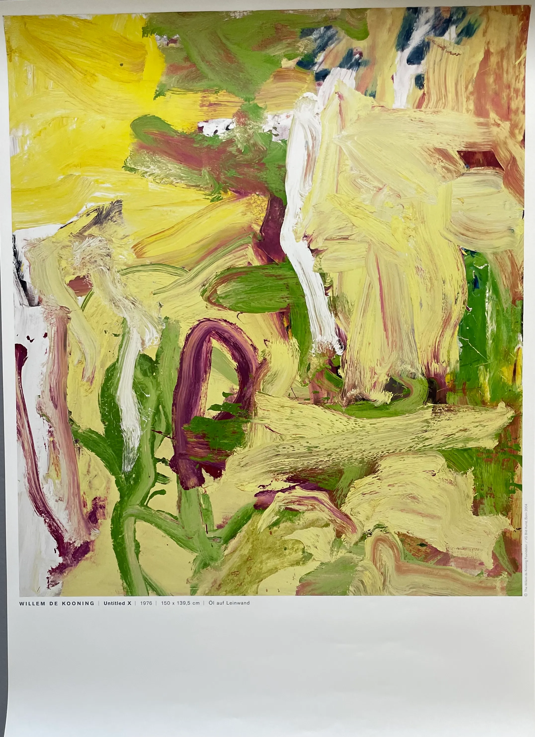 Willem de kooning、UNTITLED、超希少画集画、新品額装 Willem De Kooning, Untitled X, 1976 / 2004, Print | Chairish