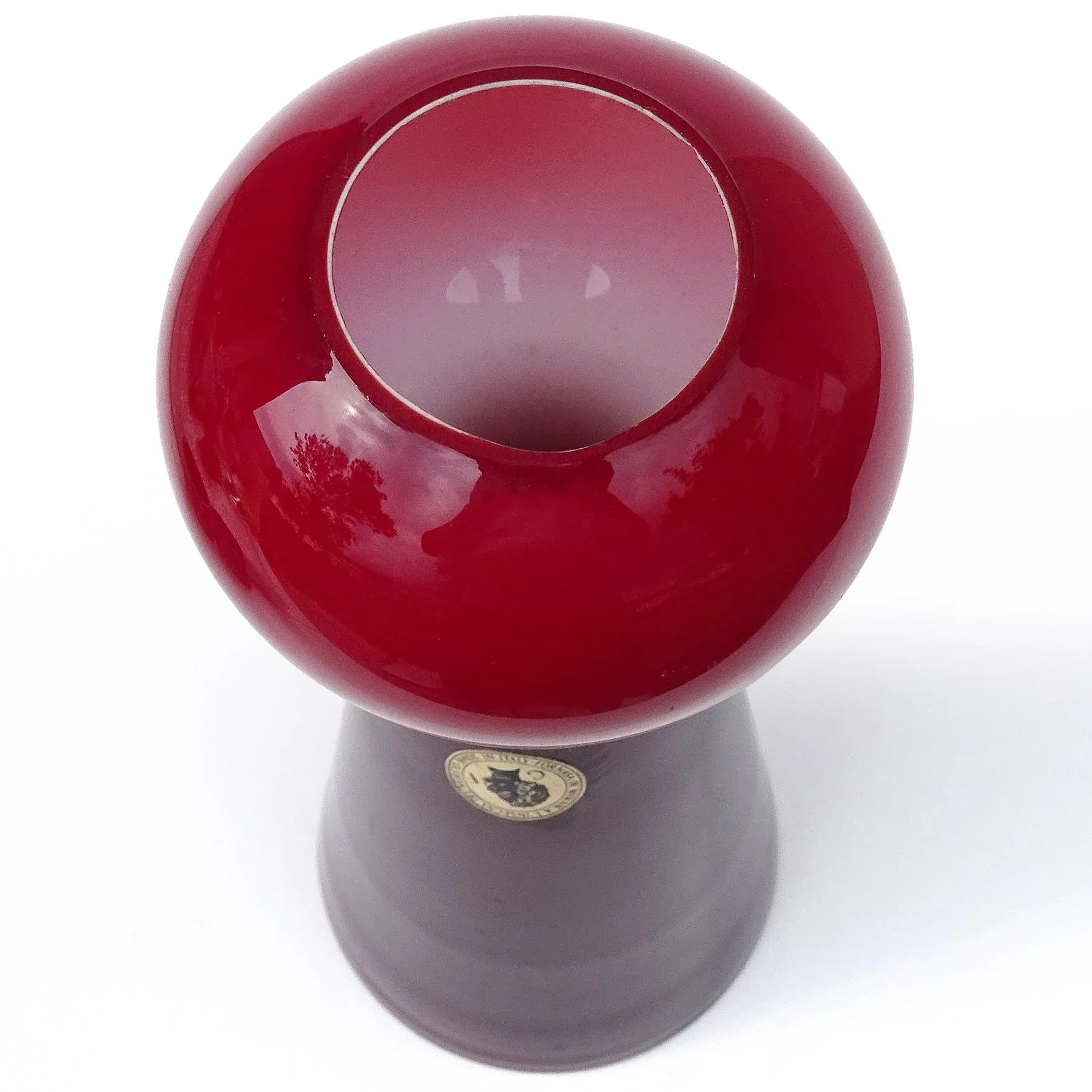 贅沢品 Murano De Fornasa Vintage l'Insegna White Red Moreto Del 工芸品