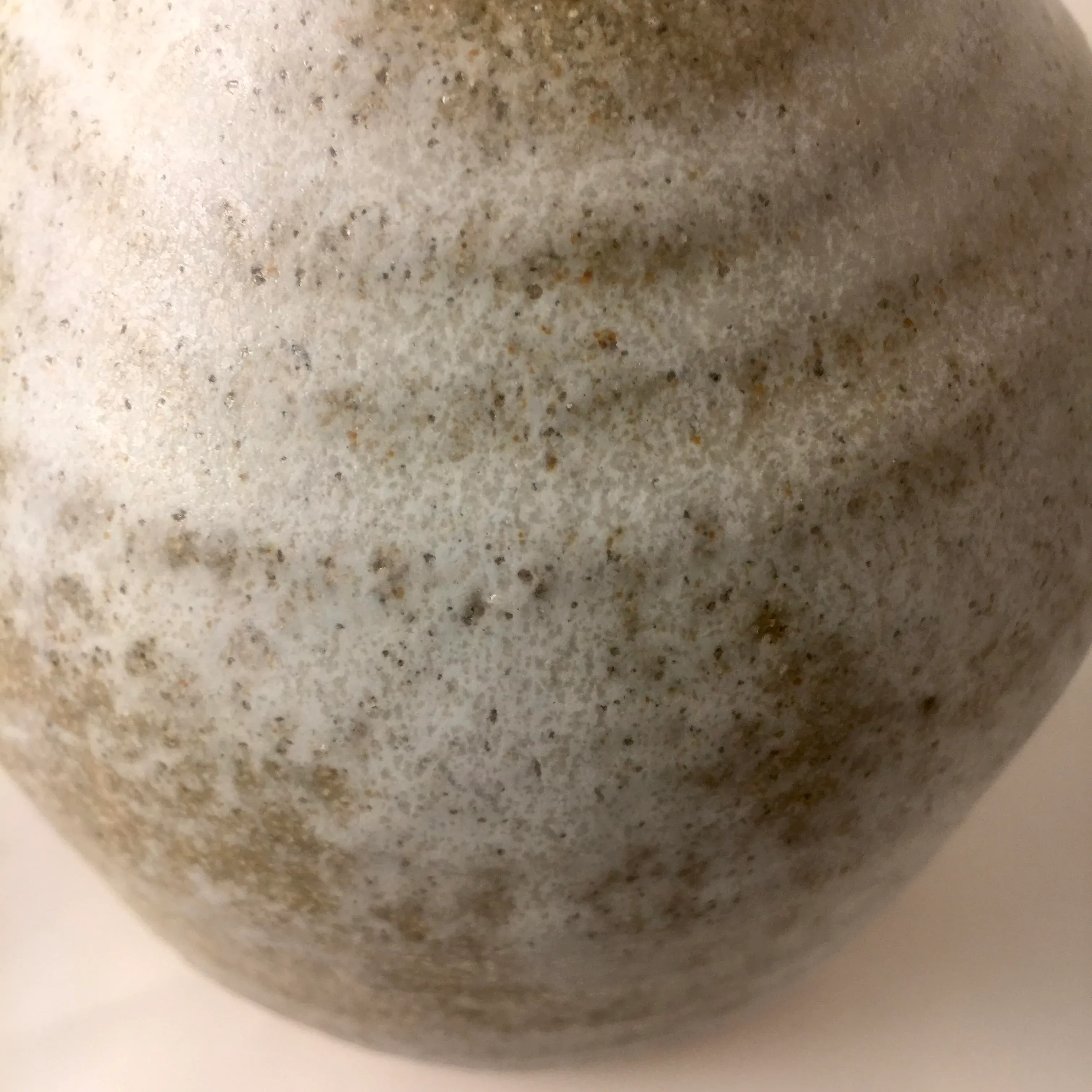 1970s Glazed Swoop Terracotta Vase