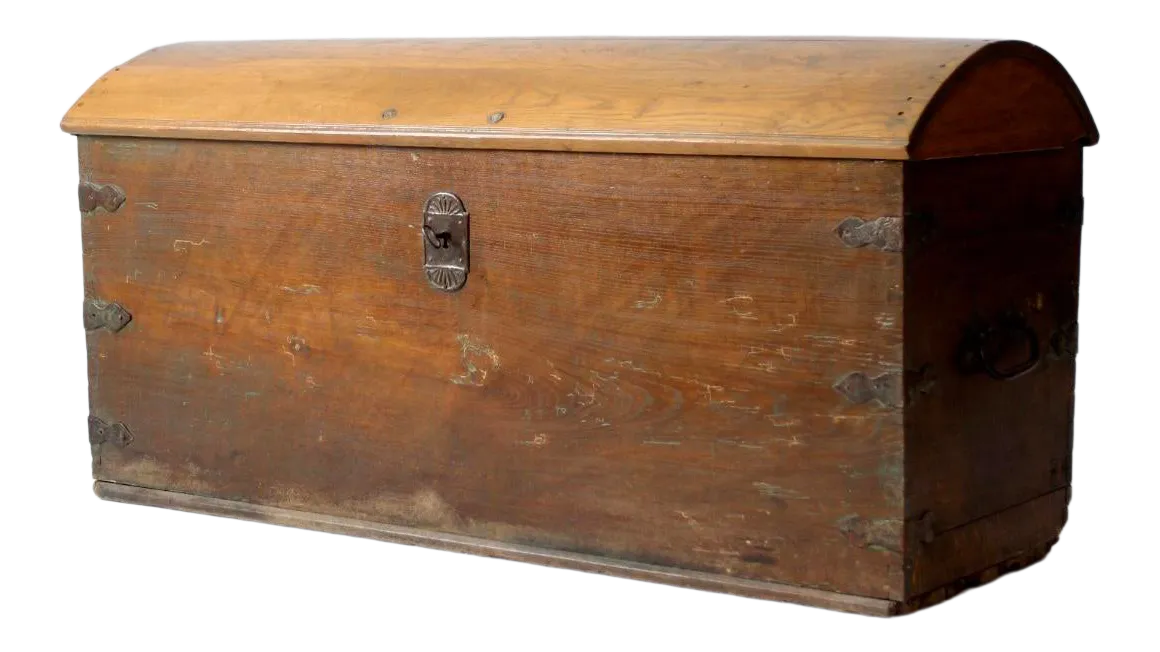 Antique Wooden Chest Chairish
