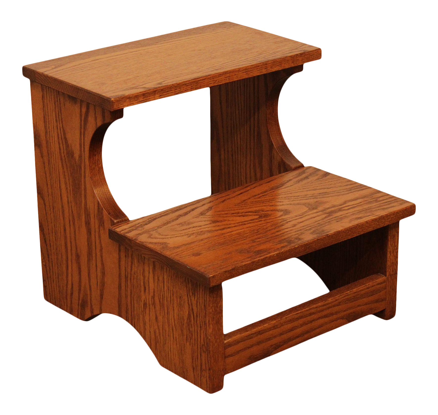 Hunt Country Furniture Solid Oak Bed Steps Chairish