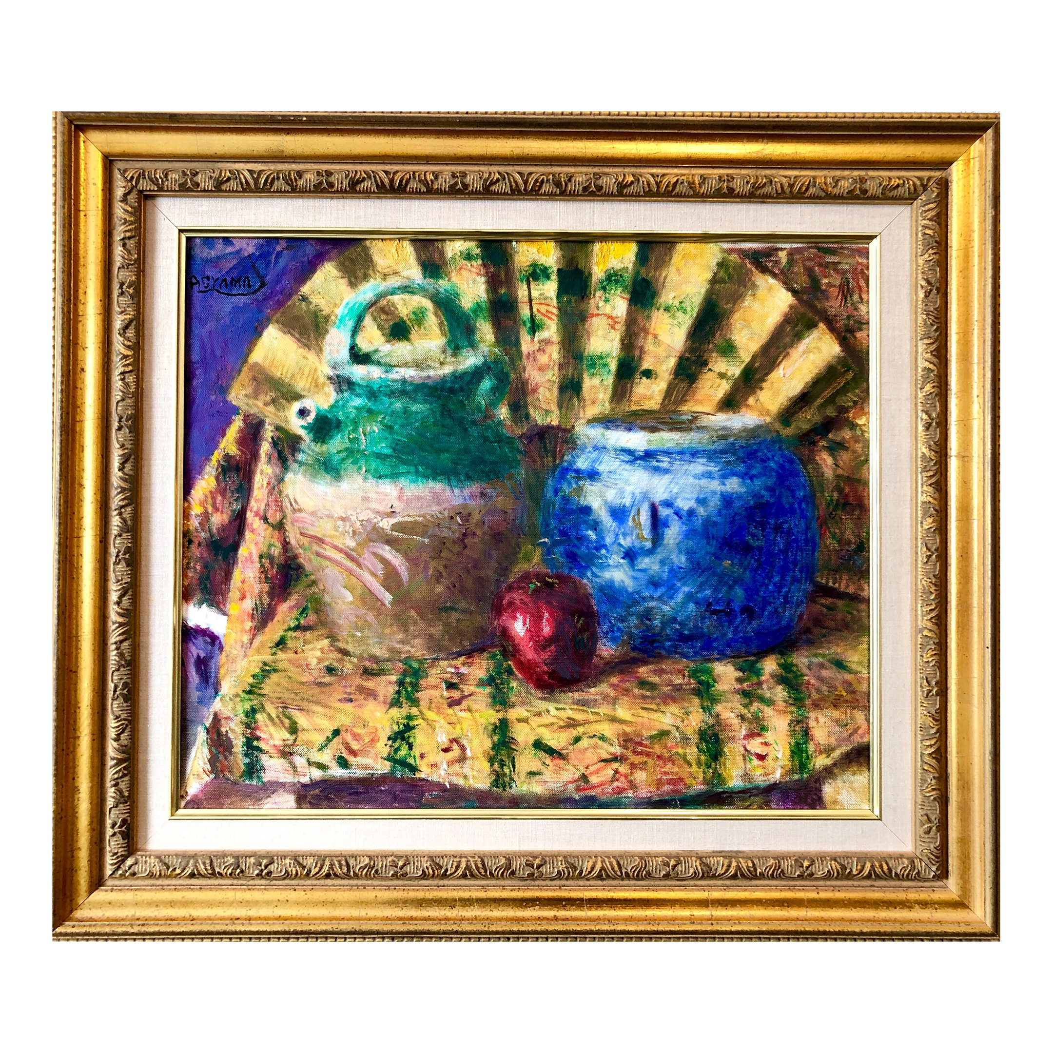 Yoshio Aoyama, Japanese Fauvist Colorful Oil Painting
