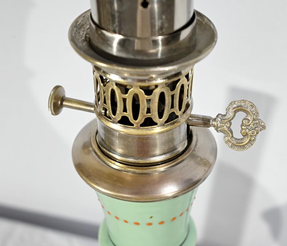 Ceramic Oil Lamp, Late 19th Century