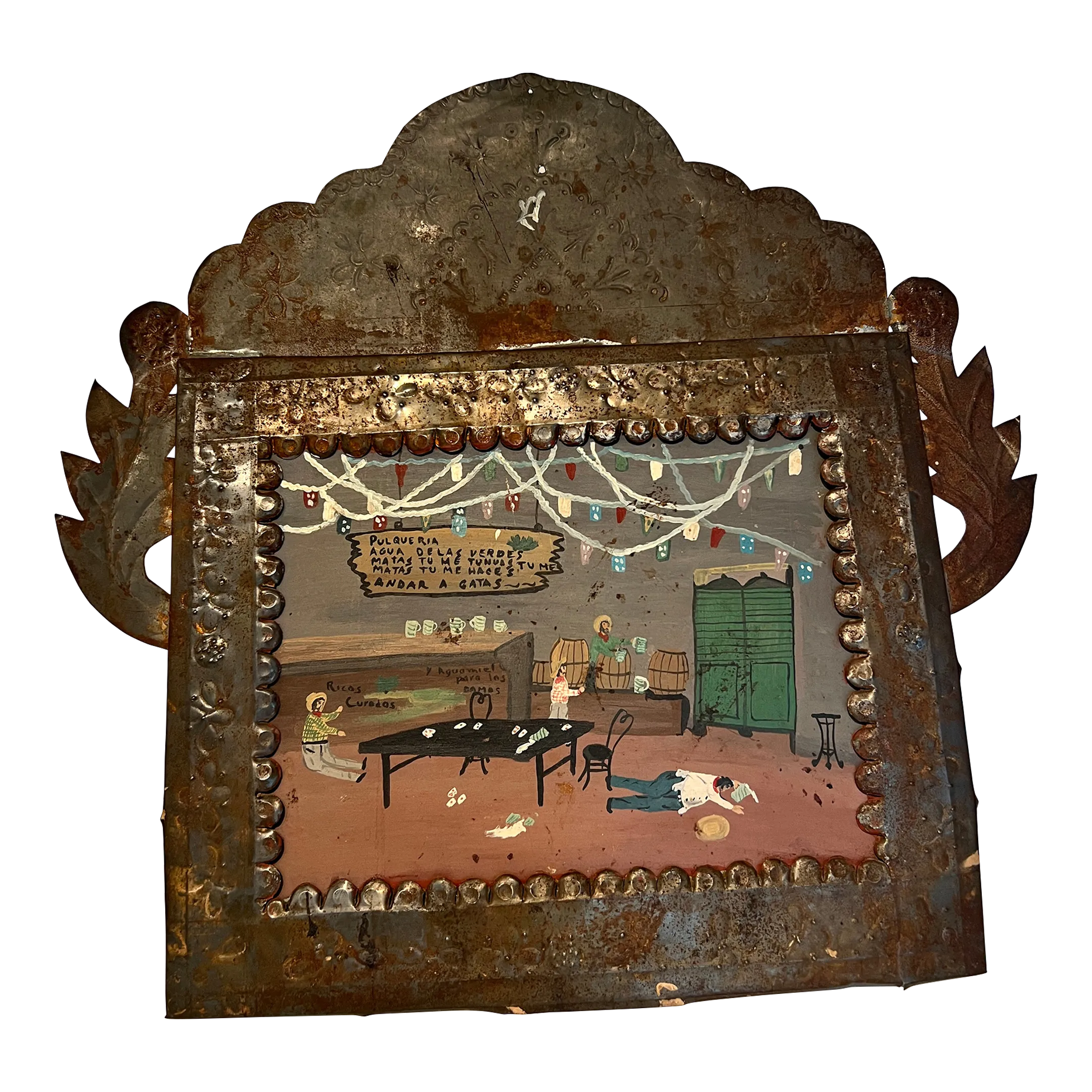 Early 20th Century Mexican Retablo \