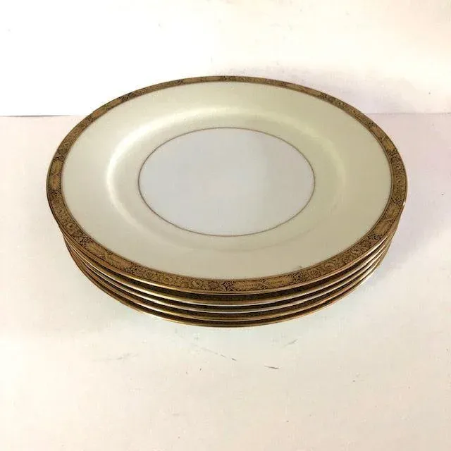 食器 Noritake vintage 1950 1950s Noritake Goldkin Dinner Plates- Set of 5 | Chairish