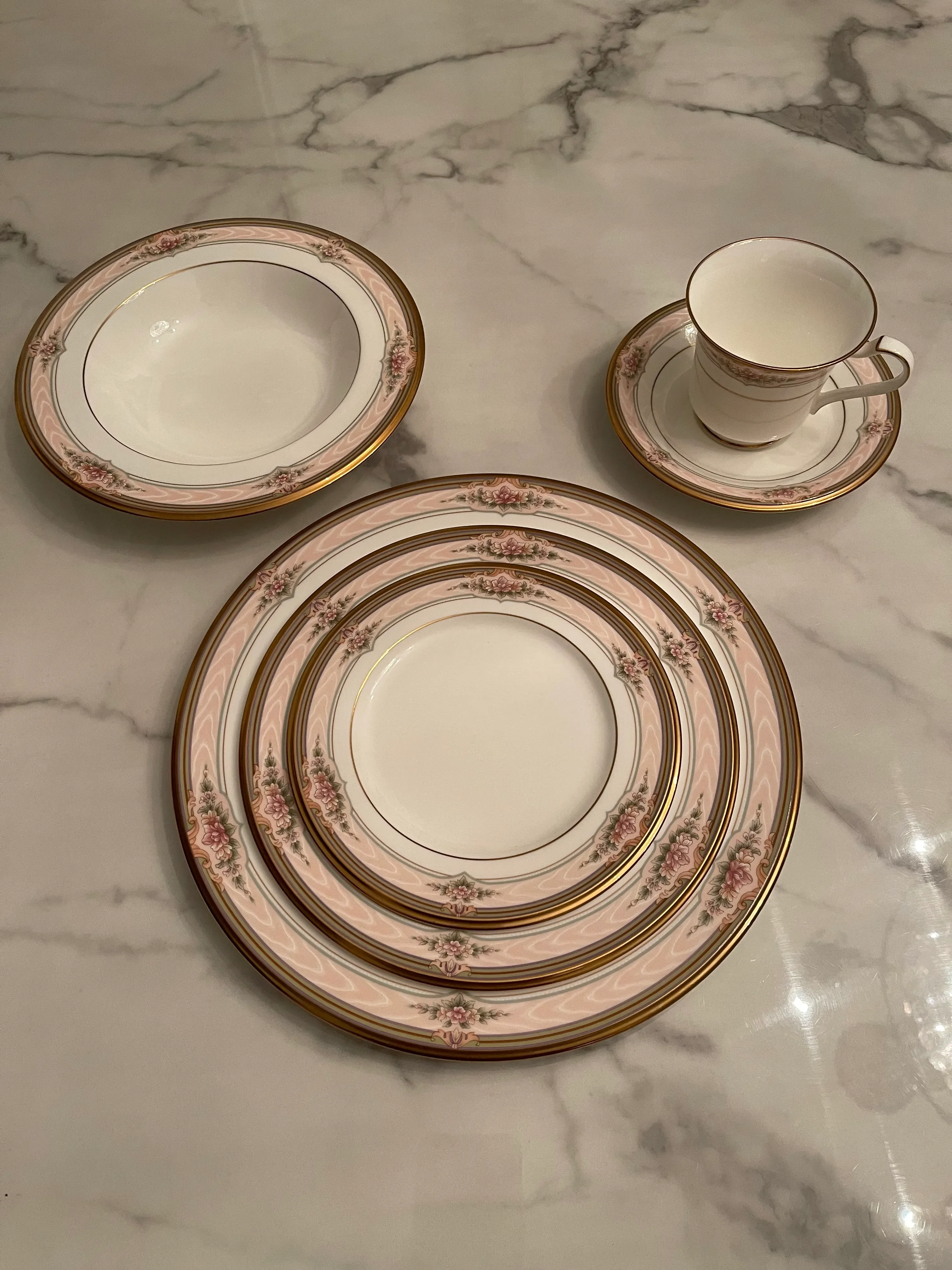 1990s Noritake China Service for Six- 36 Pieces | Chairish
