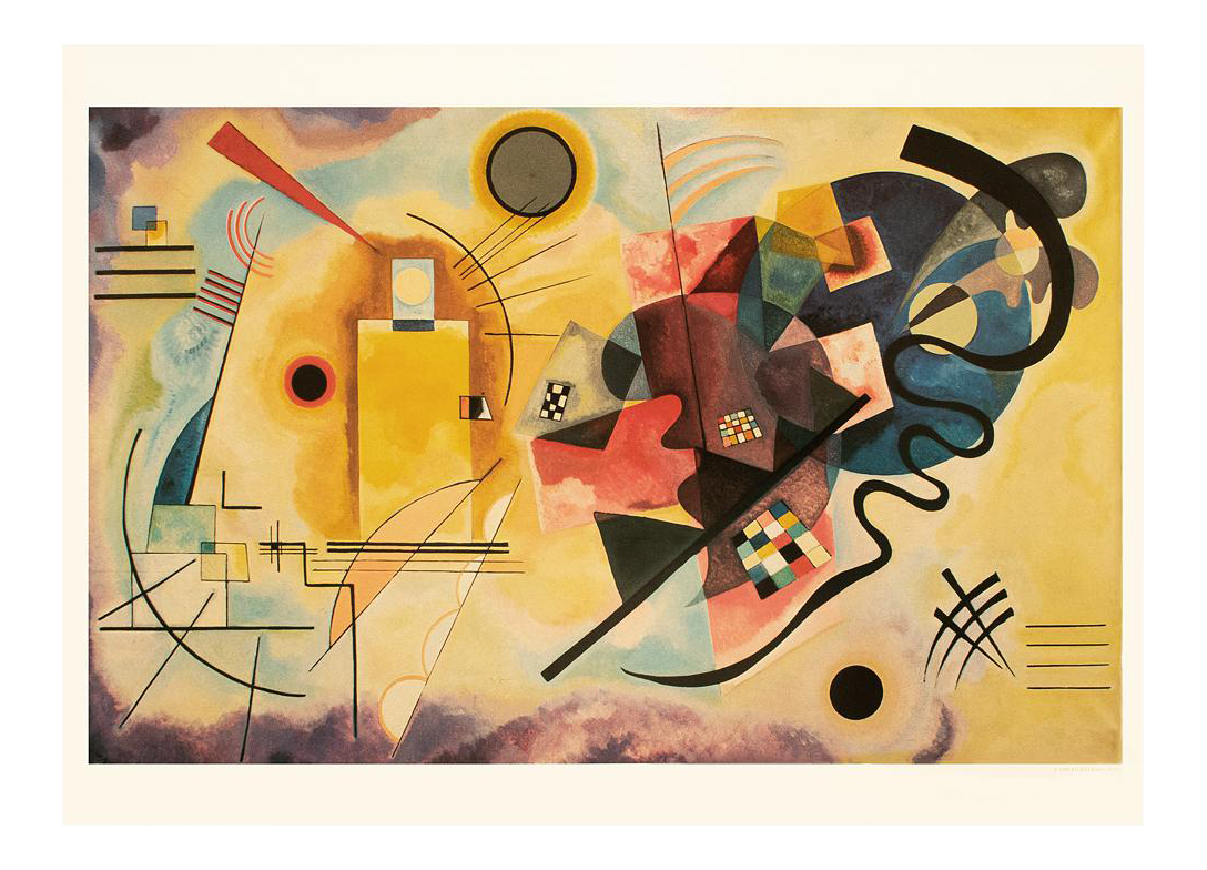 Yellow Red Blue 1925/カンディンスキー/アートポスター 1925 Wassily Kandinsky Yellow Red Blue art lithography print