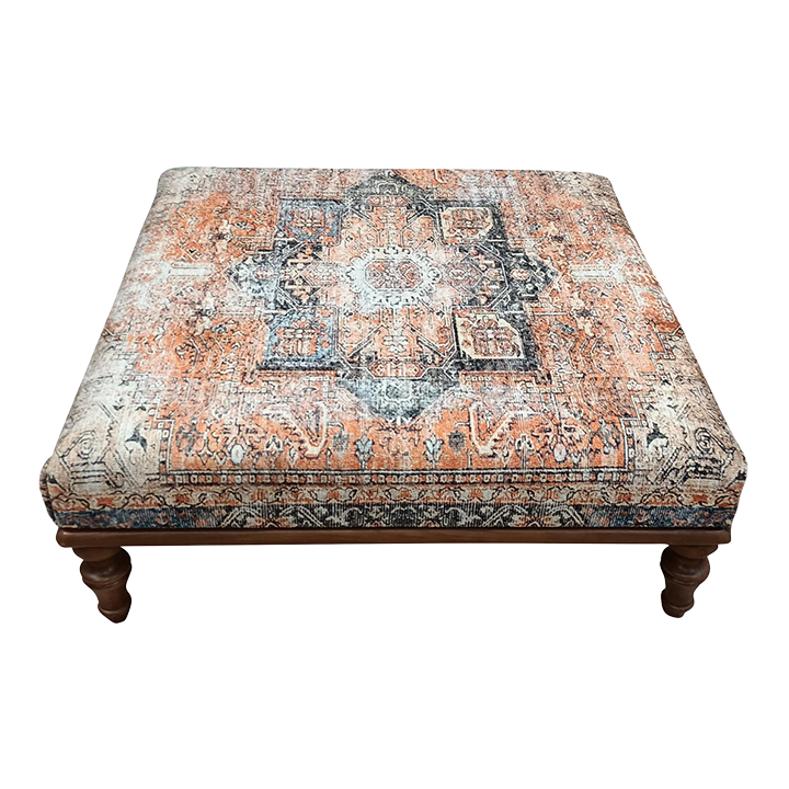 Faded Rug Upholstered Ottoman Coffee Table Chairish