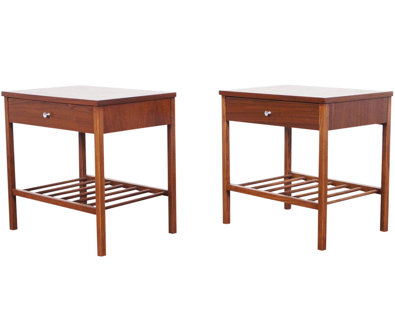 Vintage Stanley Walnut & Rosewood Nightstands A Pair Chairish