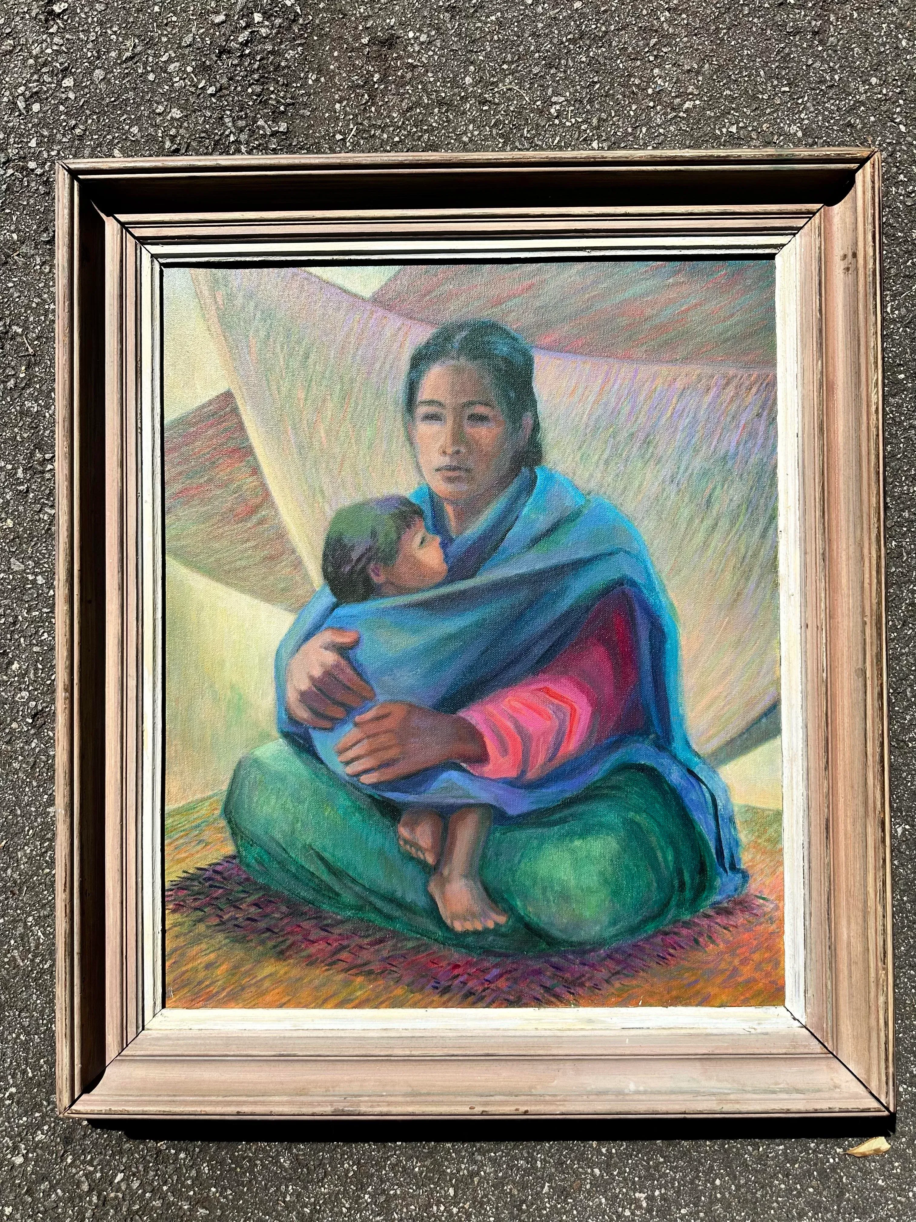 Mexico Morelia Painting in the Manner of Alfredo Zalce