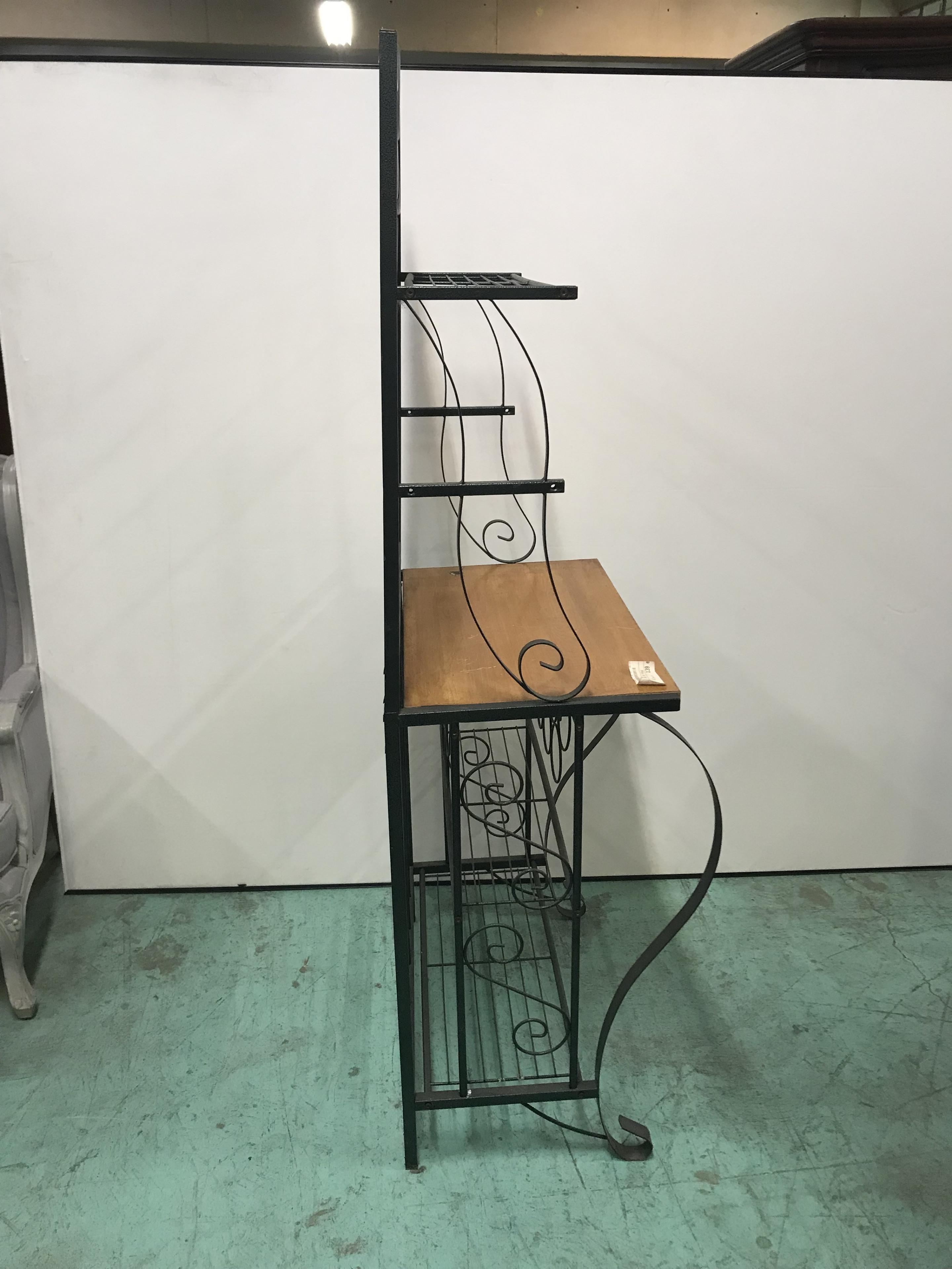 Vintage Shelf in Wrought Iron | Chairish