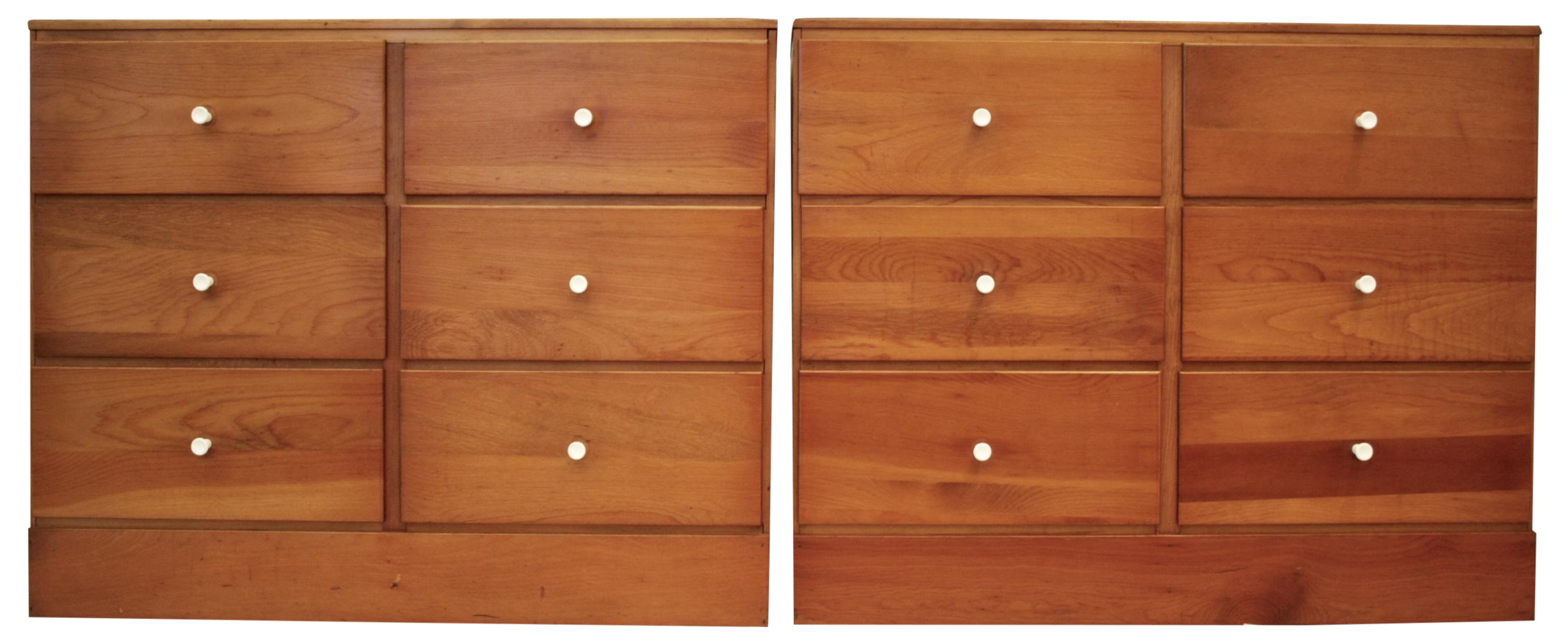 Pine ShakerStyle Bachelor Chests A Pair Chairish