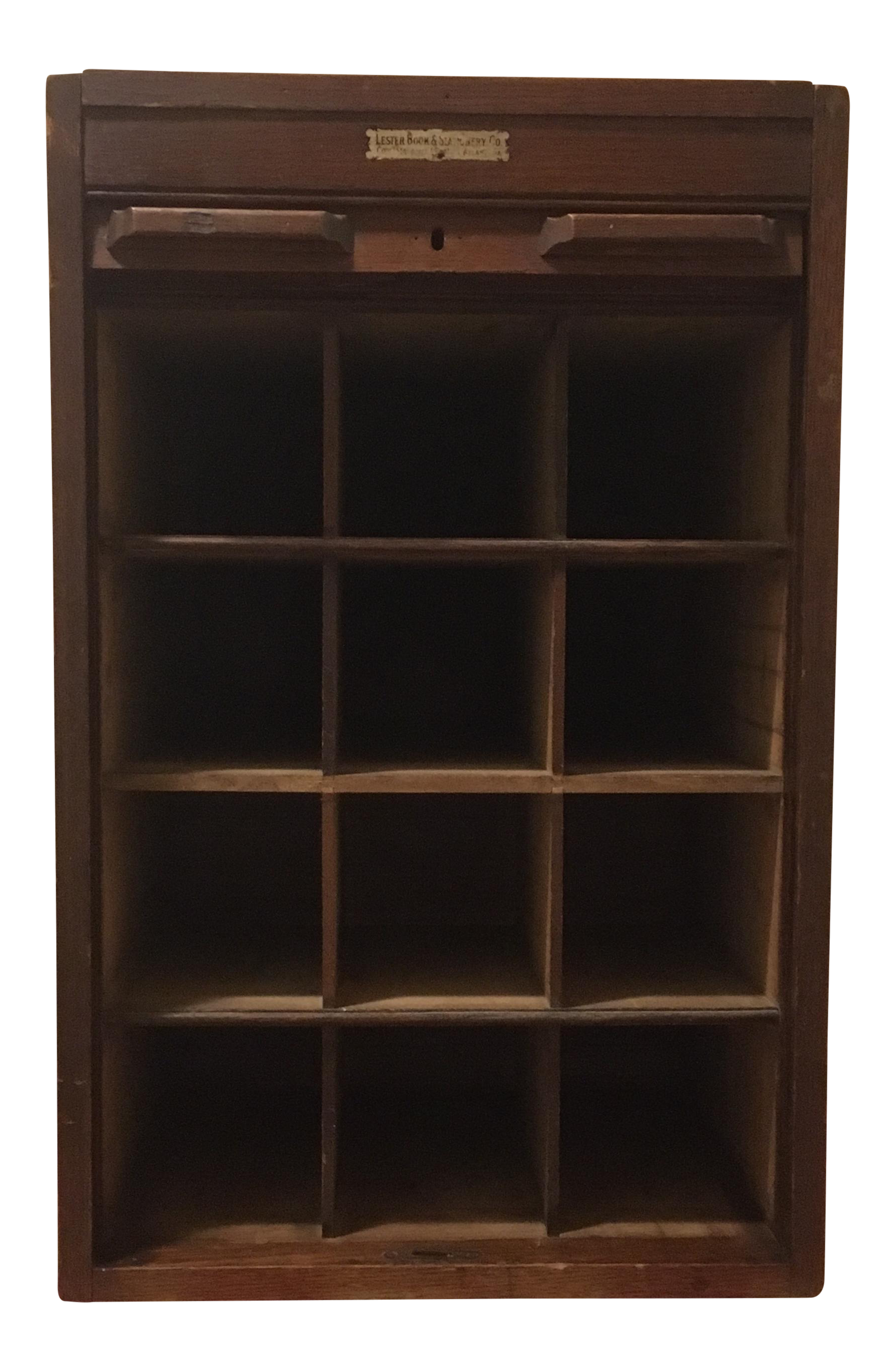 Antique Oak Roll Top Stationery Chairish