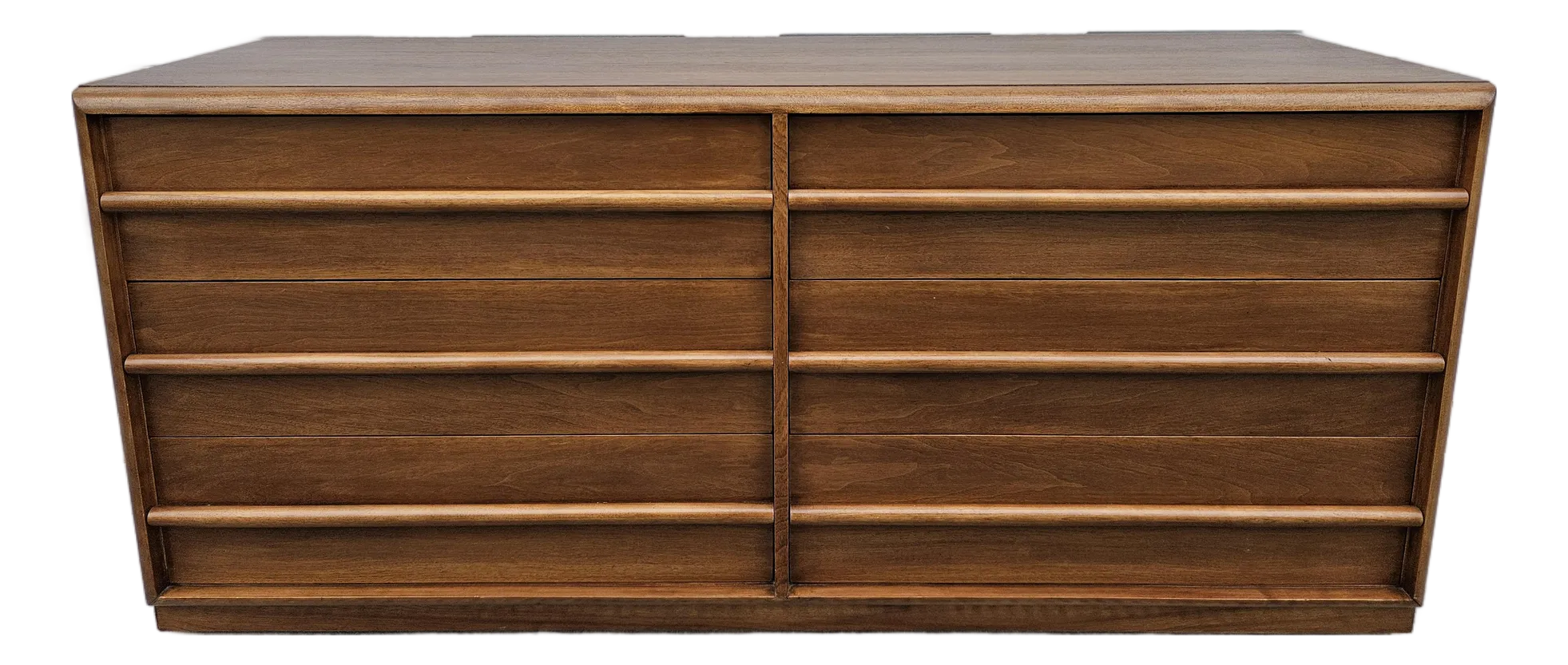 Robsjohn-Gibbings Widdicomb Walnut Six Drawer Dresser