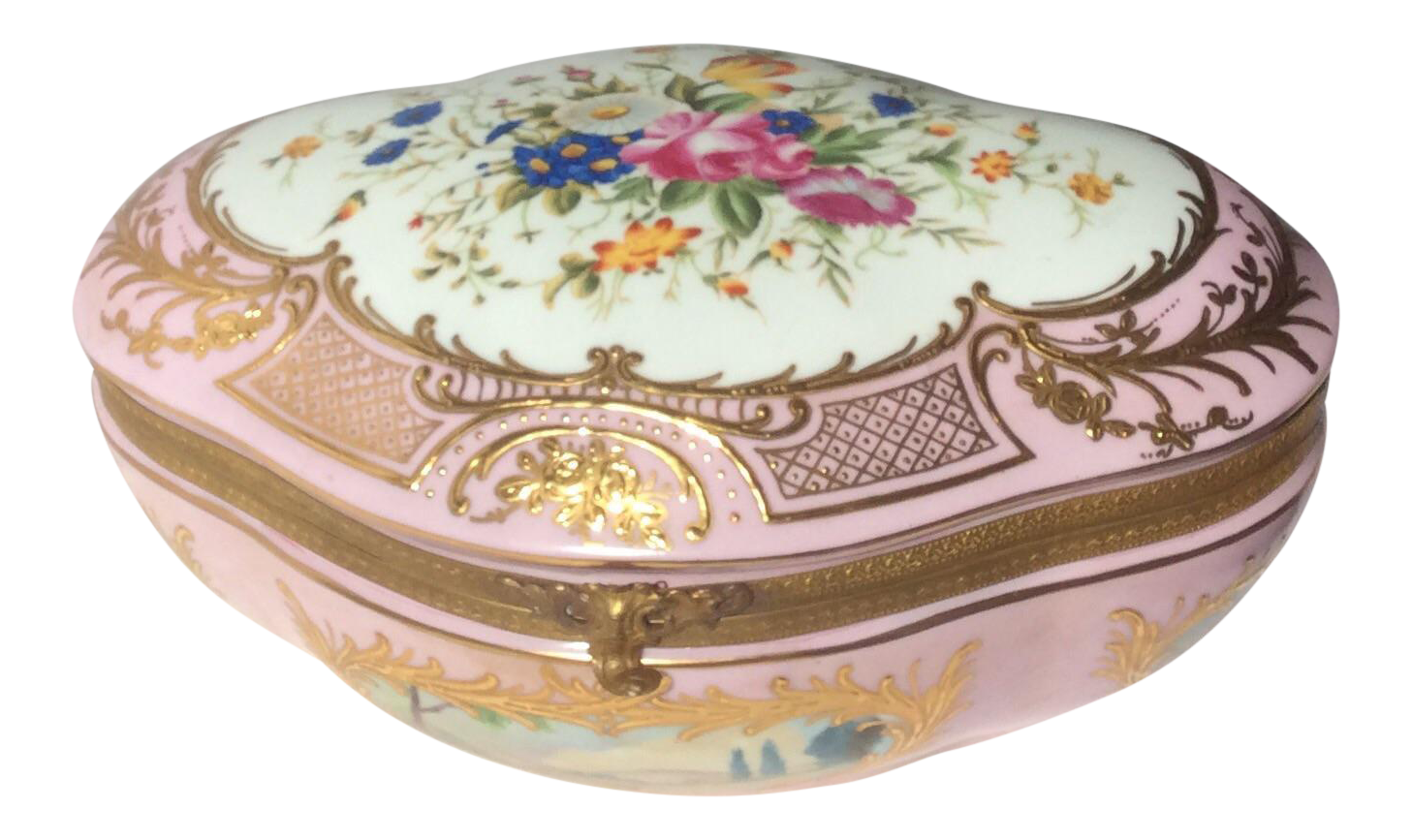 European Porcelain Jewelry Box Chairish