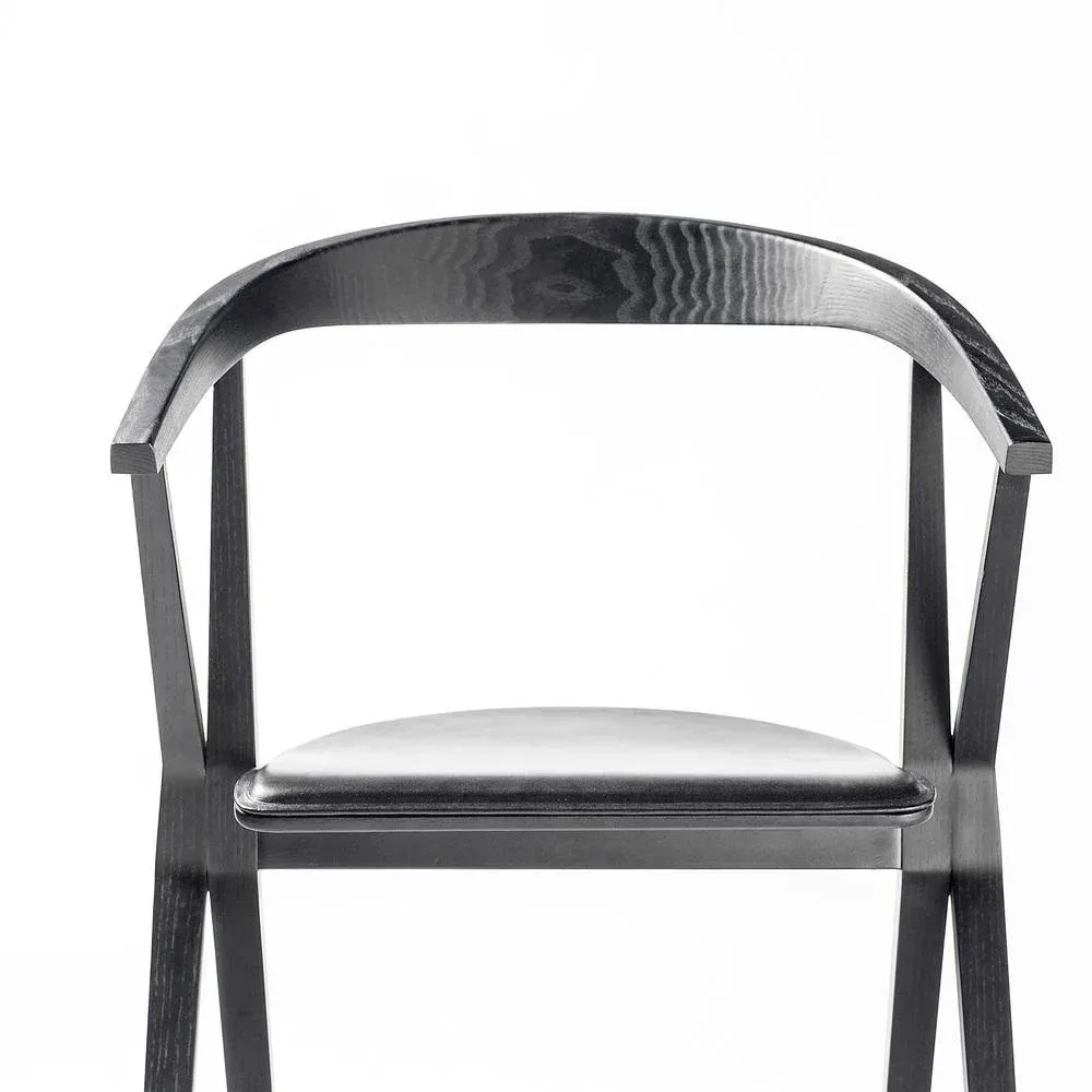 B Chair Black Leather by Konstantin Grcic for Bd Barcelona Chairish