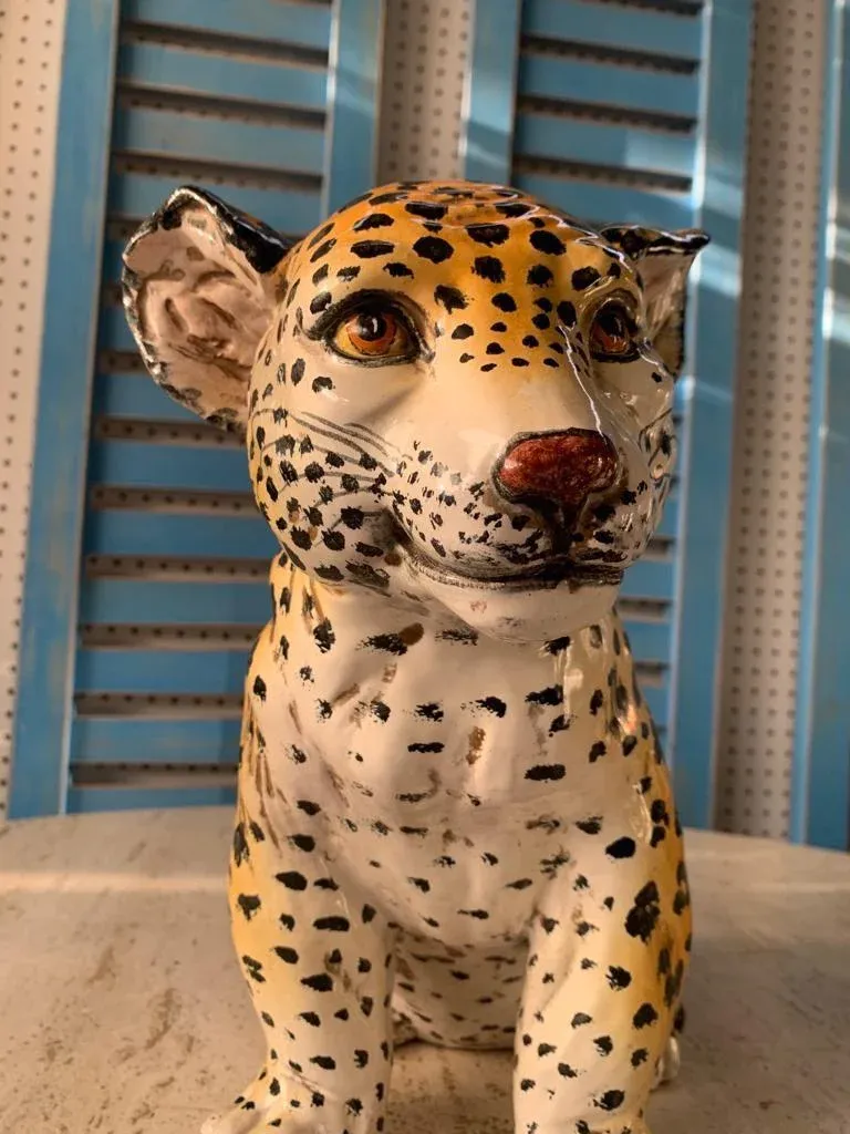 Ronzan Style Baby Jaguar Ceramic, 1970s, Italy | Chairish
