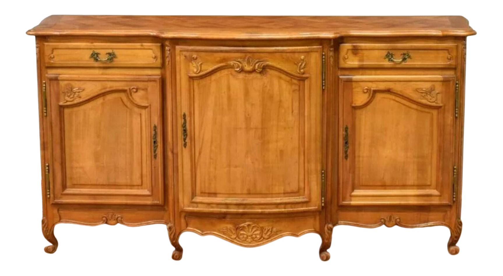 Vintage Country French Louis XV Style Fruitwood Sideboard Chairish