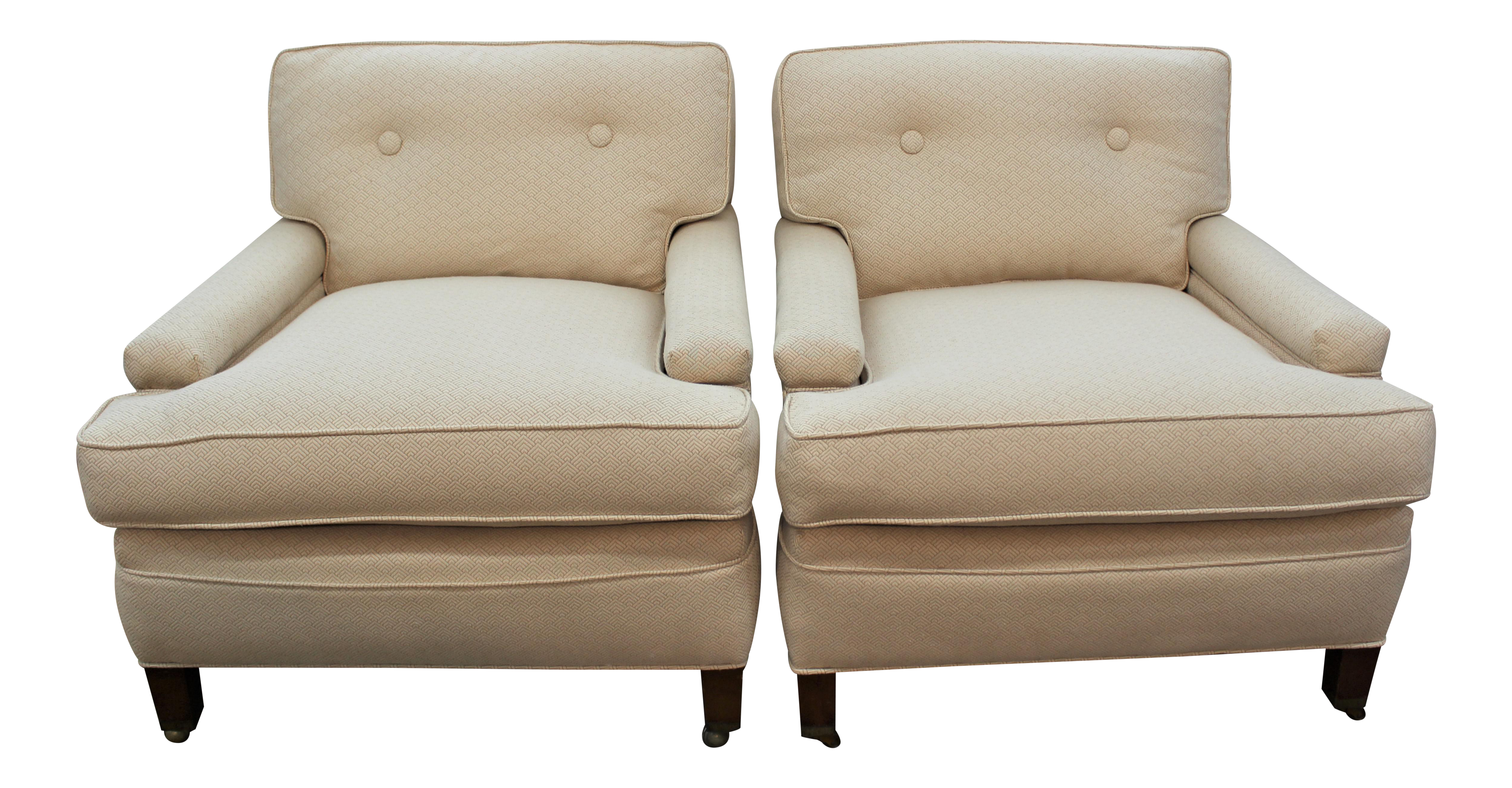 Mid-Century Modern Club Chairs - A Pair | Chairish