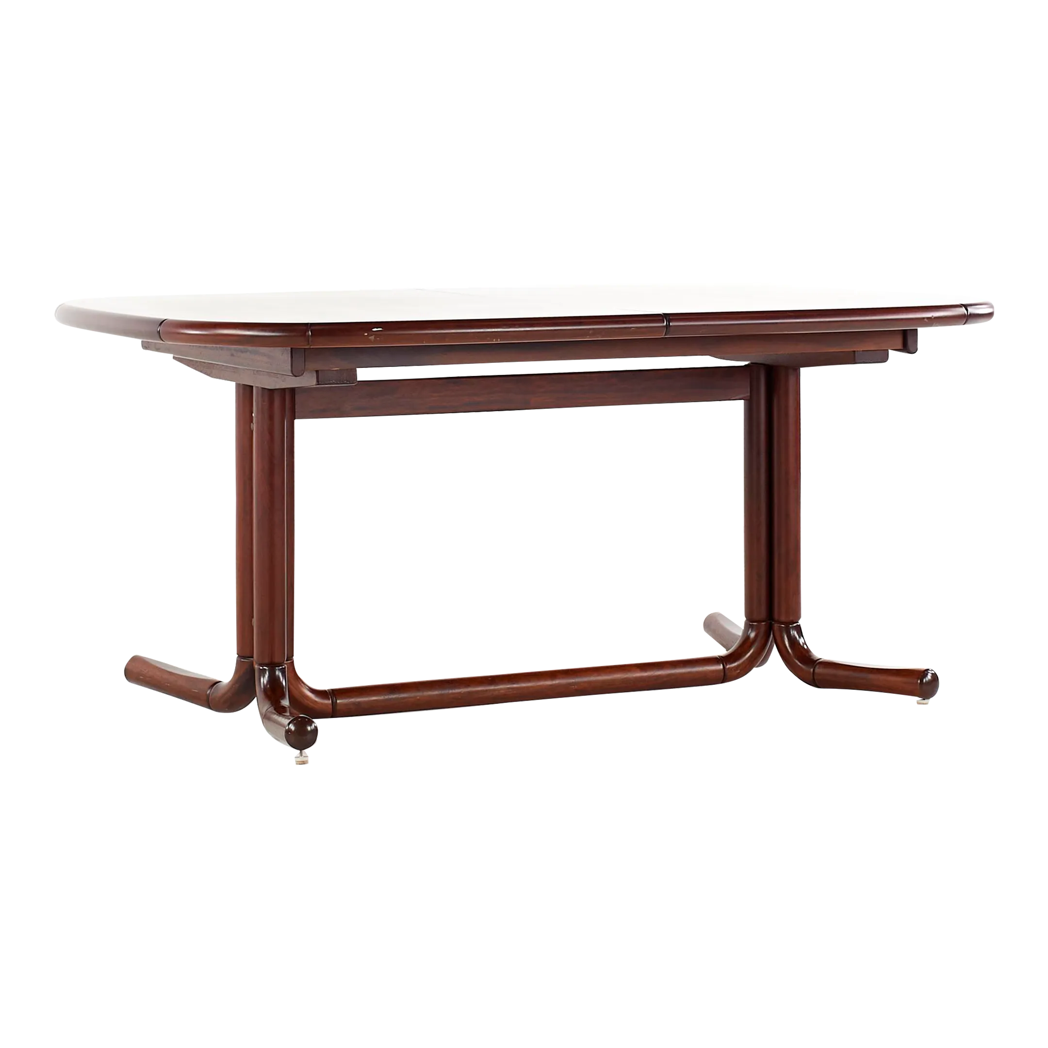 Mid Century Danish Rosewood Expanding Dining Table With 2 Leaves Chairish